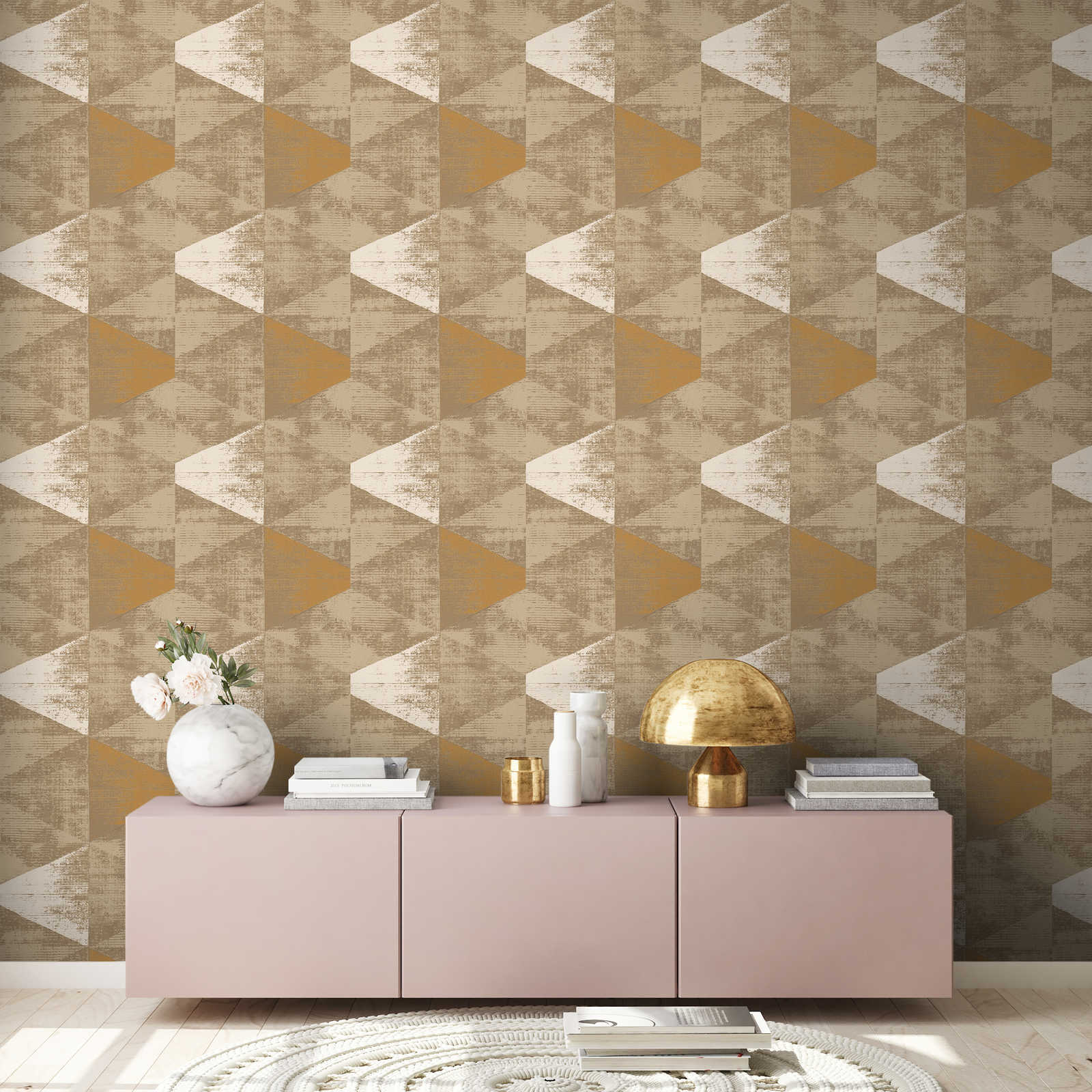 AS Creation Vliestapete Geo Effect gold 383536