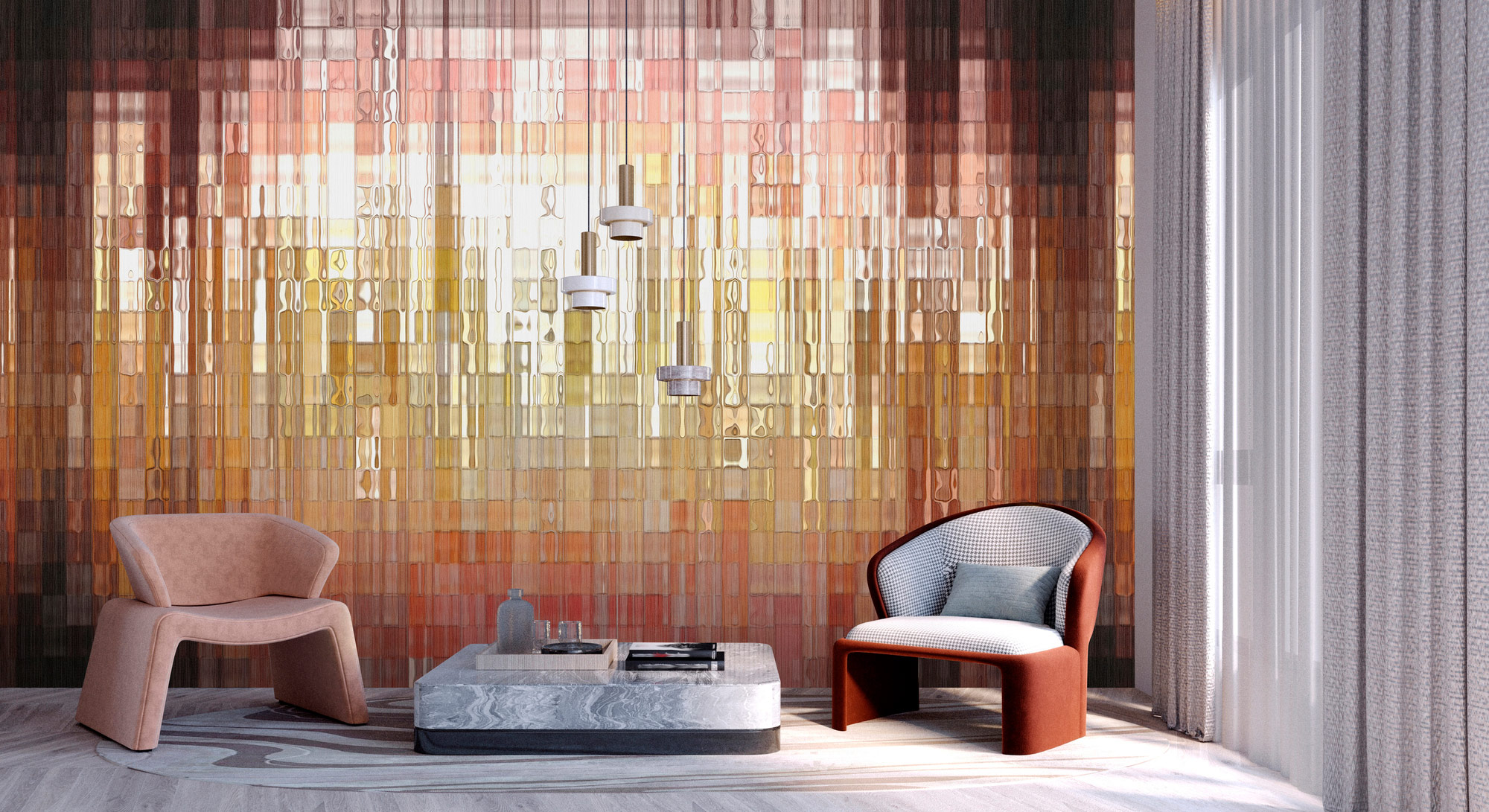 AS Fototapete Walls by Patel 5 3D Rosa DD135029