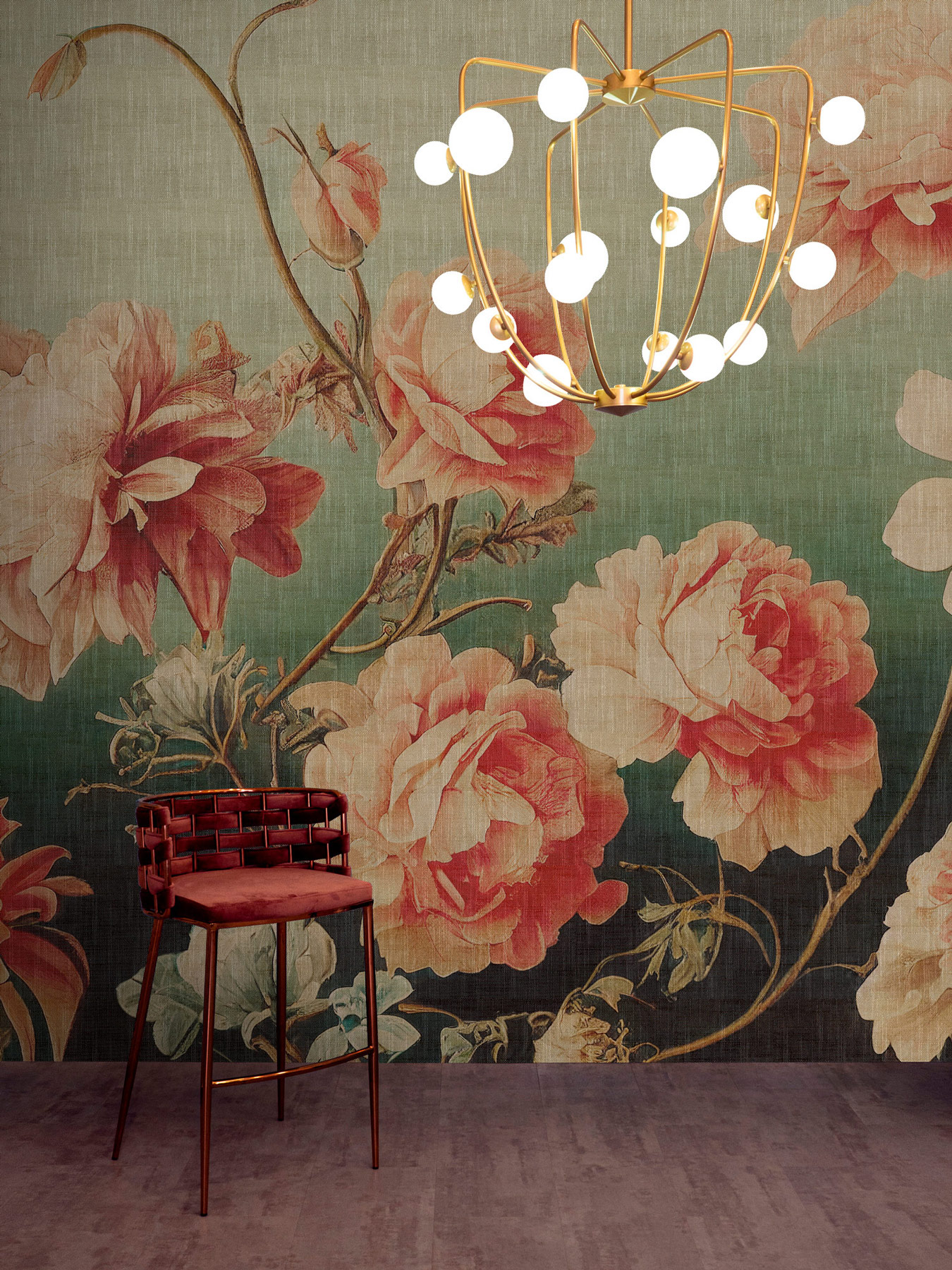 AS Fototapete Walls by Patel 5 Blumen Grün DD134585