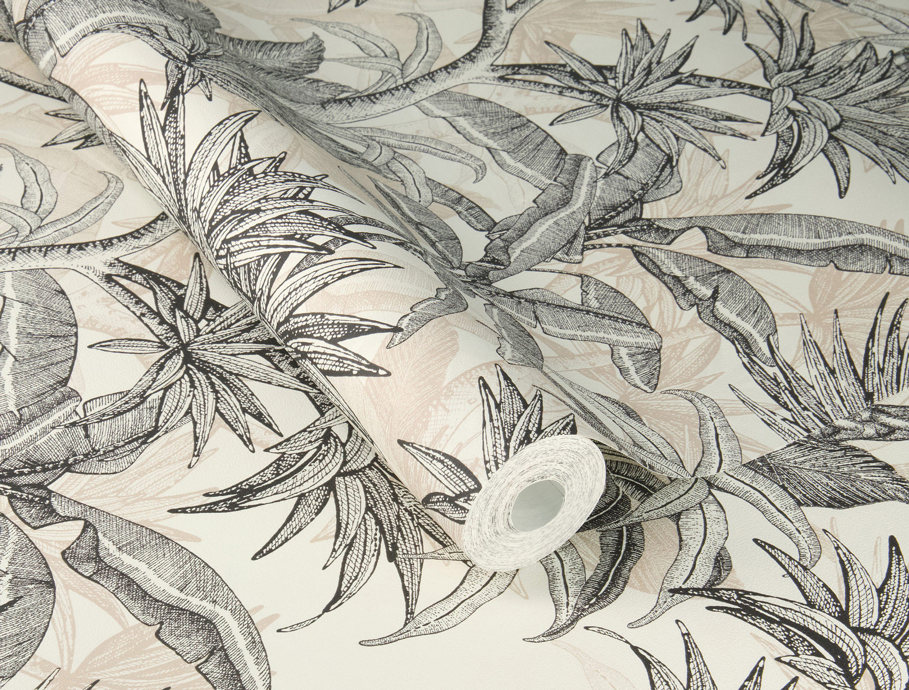 Rasch Vliestapete Allegretto Schwarz-Schwarz-Weiß 793413