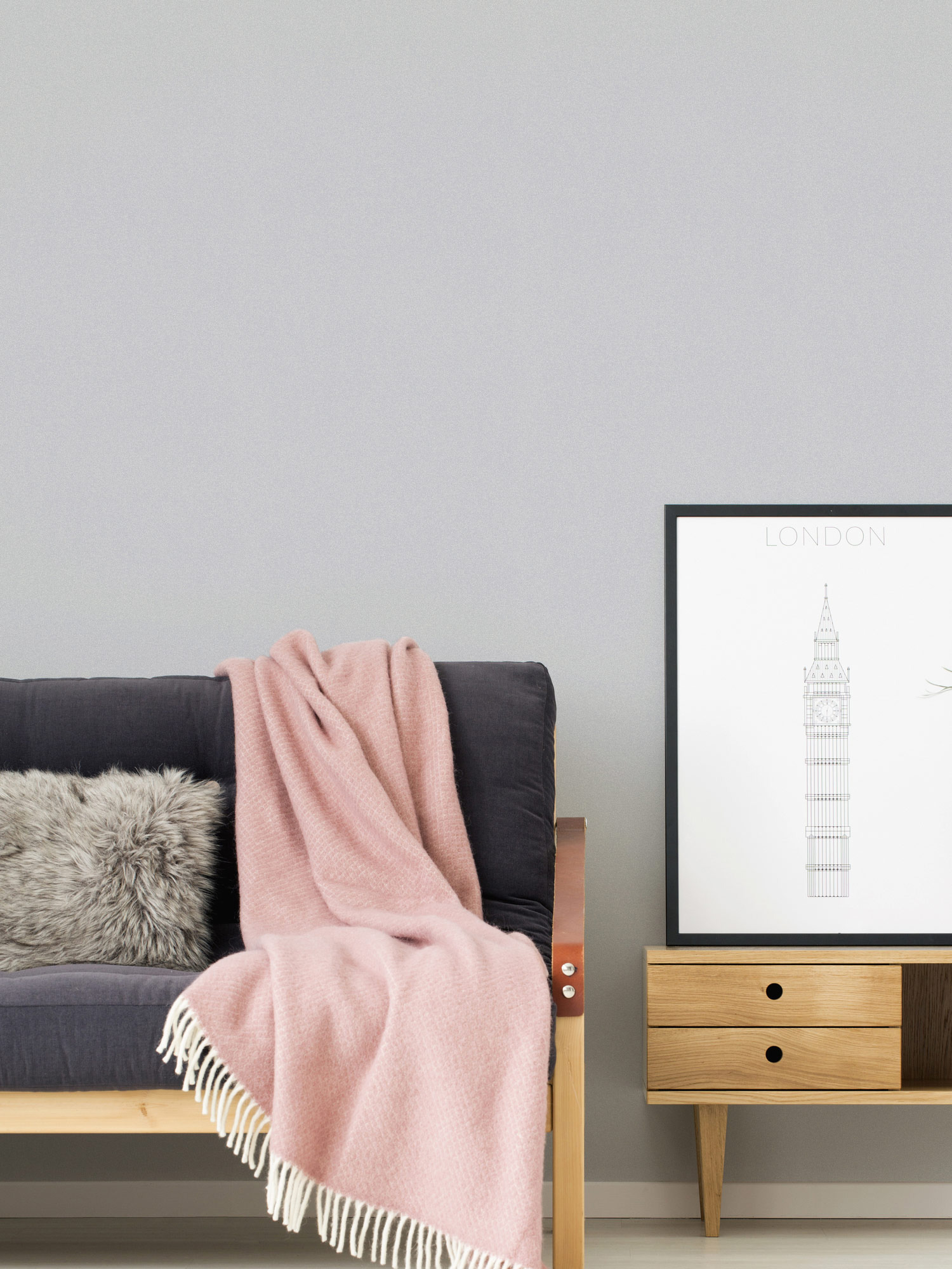 AS Vliestapete Jade 2 Grau Unitapete 375563