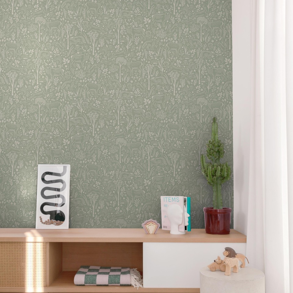 Grandeco Vliestapete Little Dreamers grün LD3413
