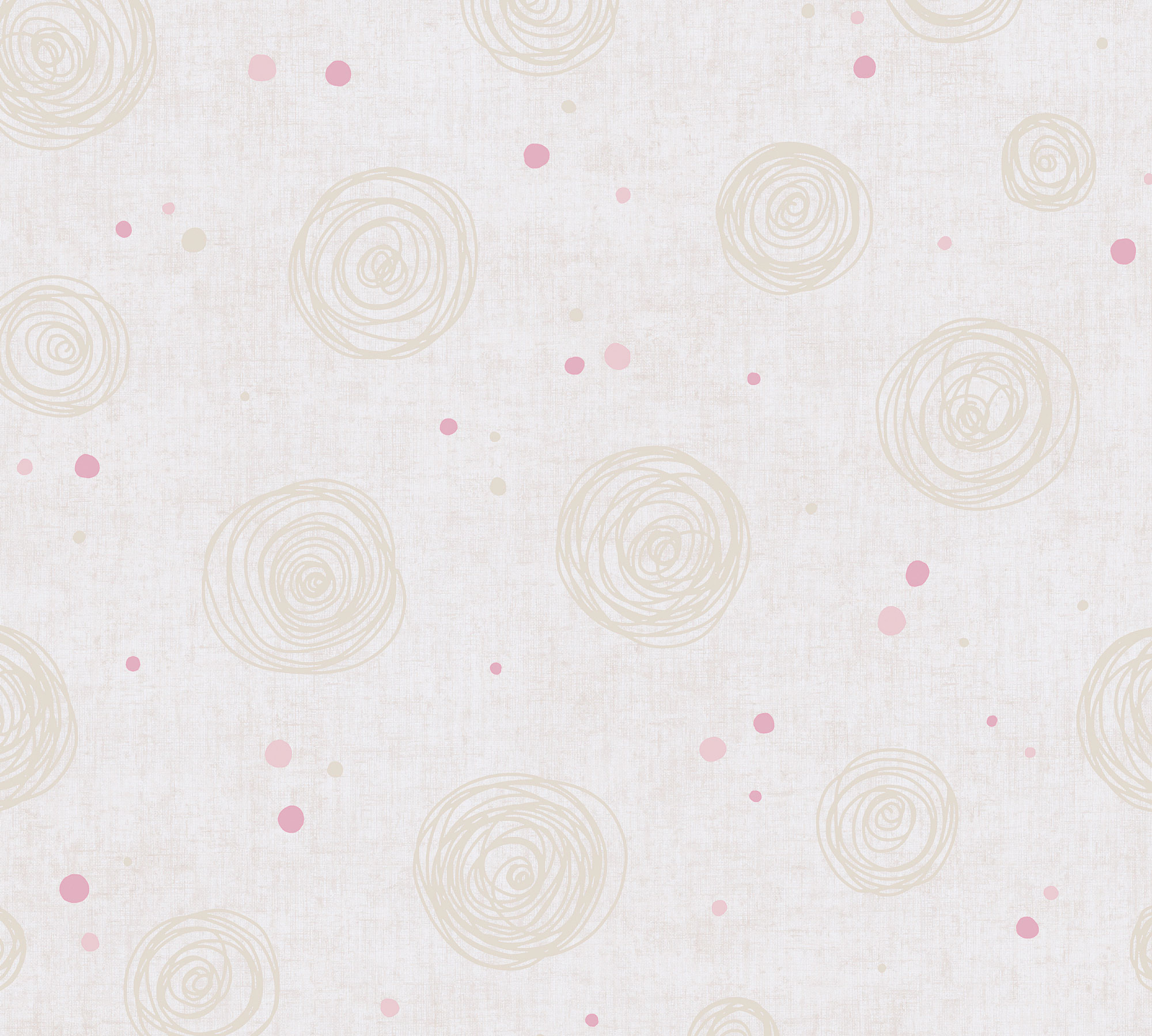 AS Vliestapete Lilly & Luis Kreise Beige 771393 AS Vliestapete Lilly & Luis Kreise Beige 771393