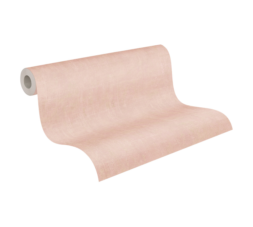 AS Vliestapete Unitapete metallic rose 380246