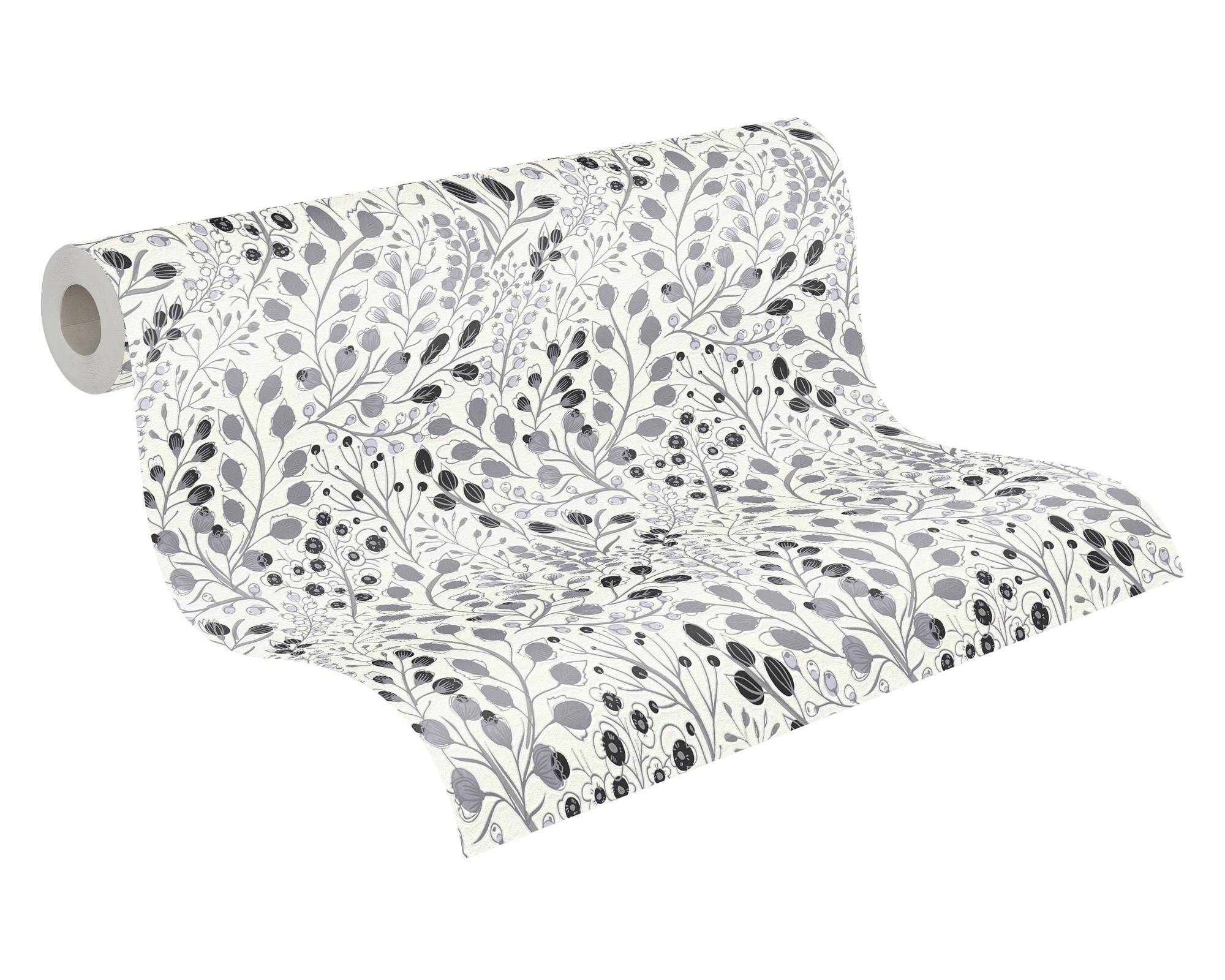 AS Vliestapete Attractive 2 Floral Grau 388473