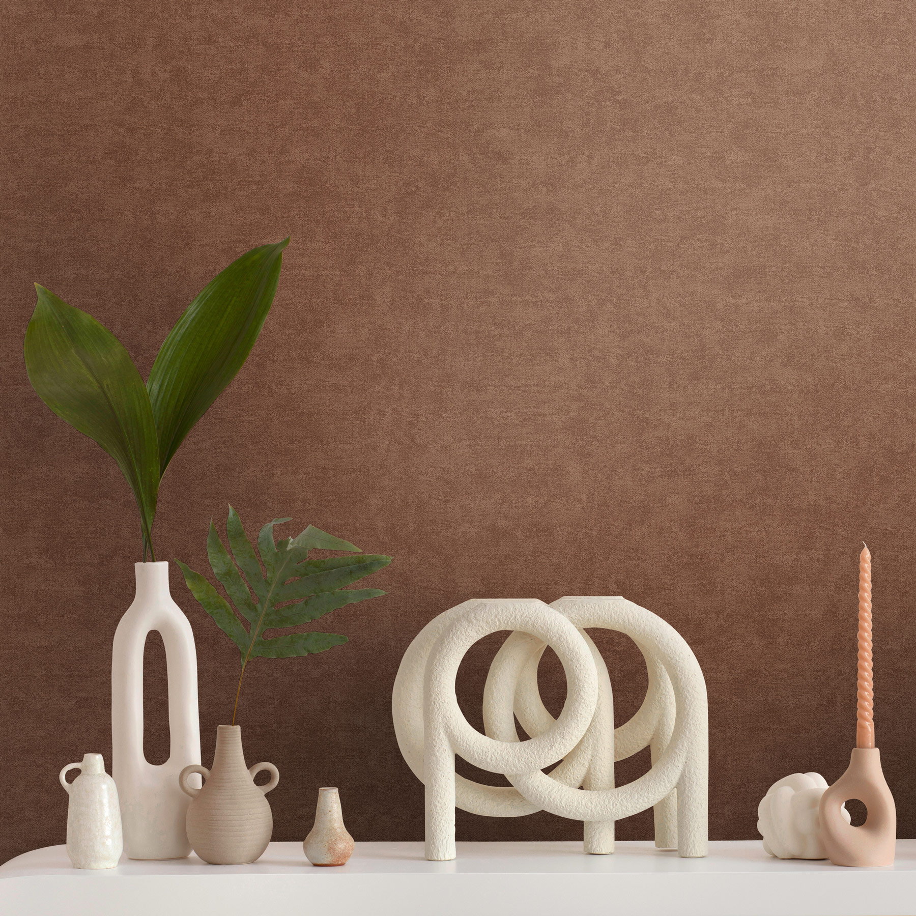 AS Vliestapete French Affair Einfarbig Braun 399388