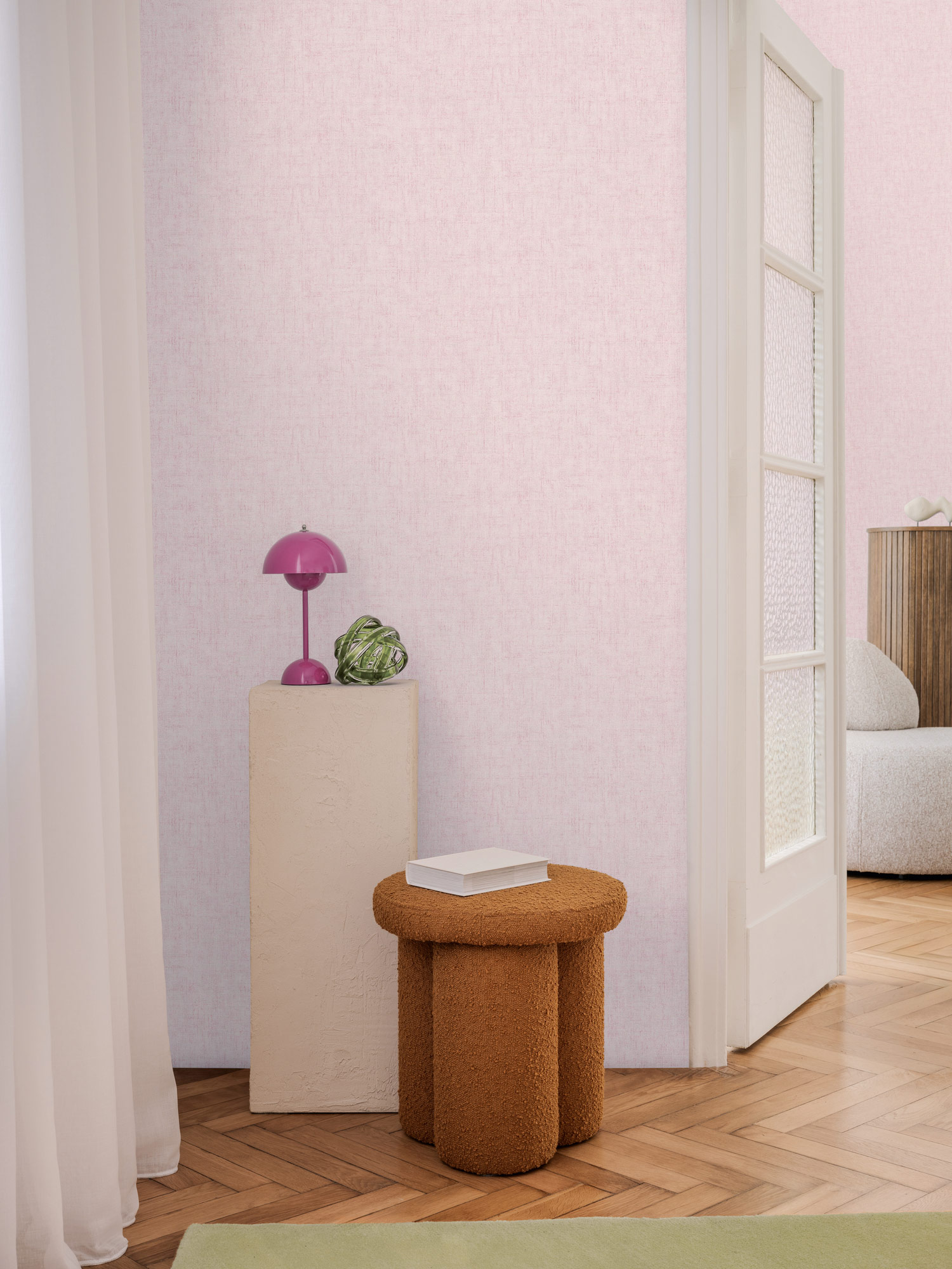 AS Vliestapete CosmoLiving Uni Rosa 791094