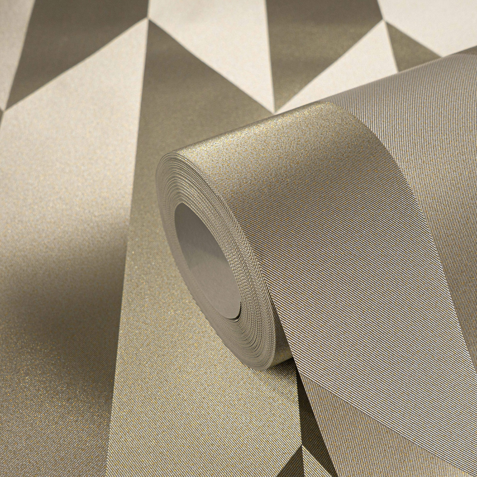 AS Vliestapete CosmoLiving 3D Champagner 790865