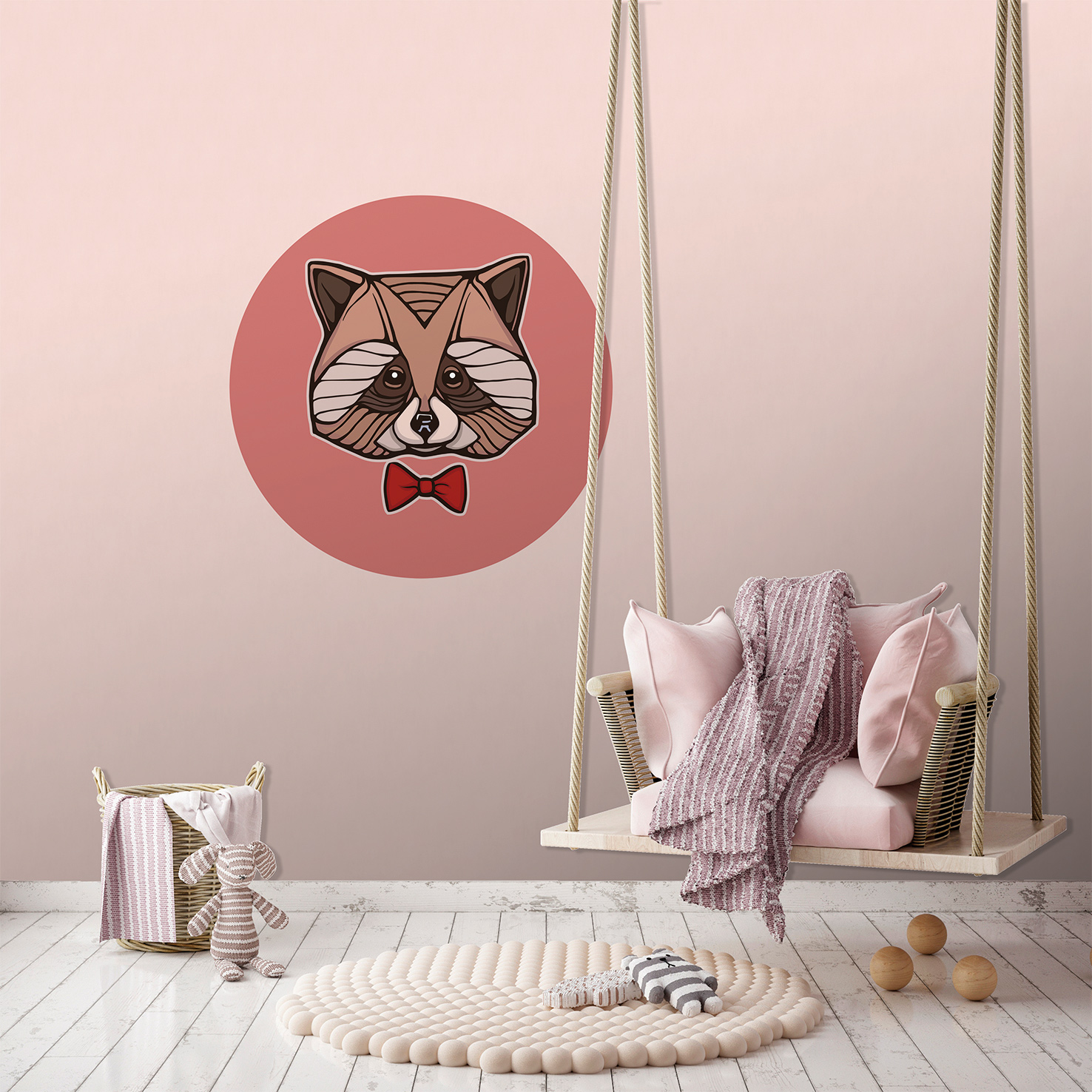 Thomas Fototapete Platin Formen  Waschbär Terra