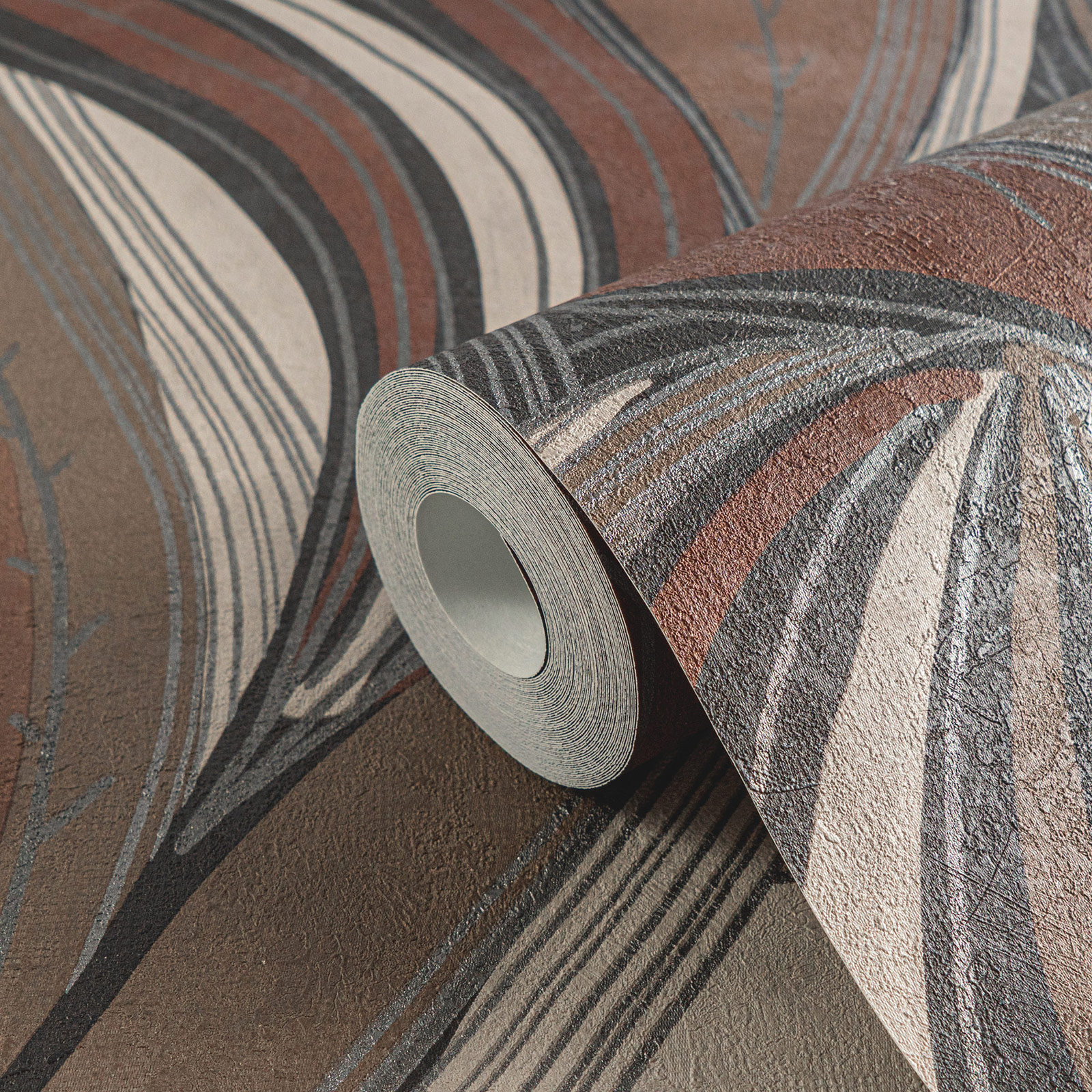 AS Vliestapete MS Hot Spots Floral Braun 786553