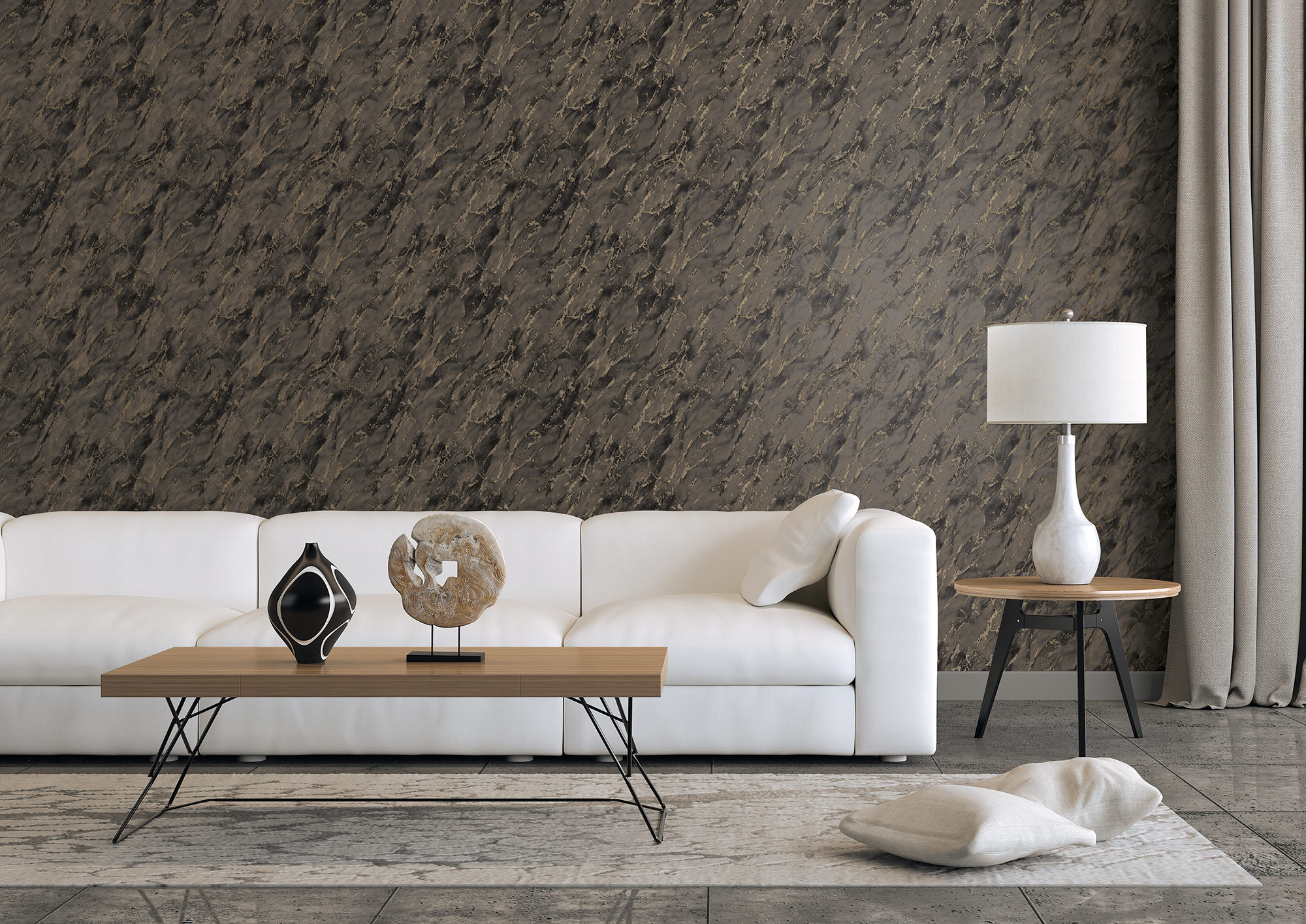 Essener Vliestapete Special FX 2 Bronzebraun G68097