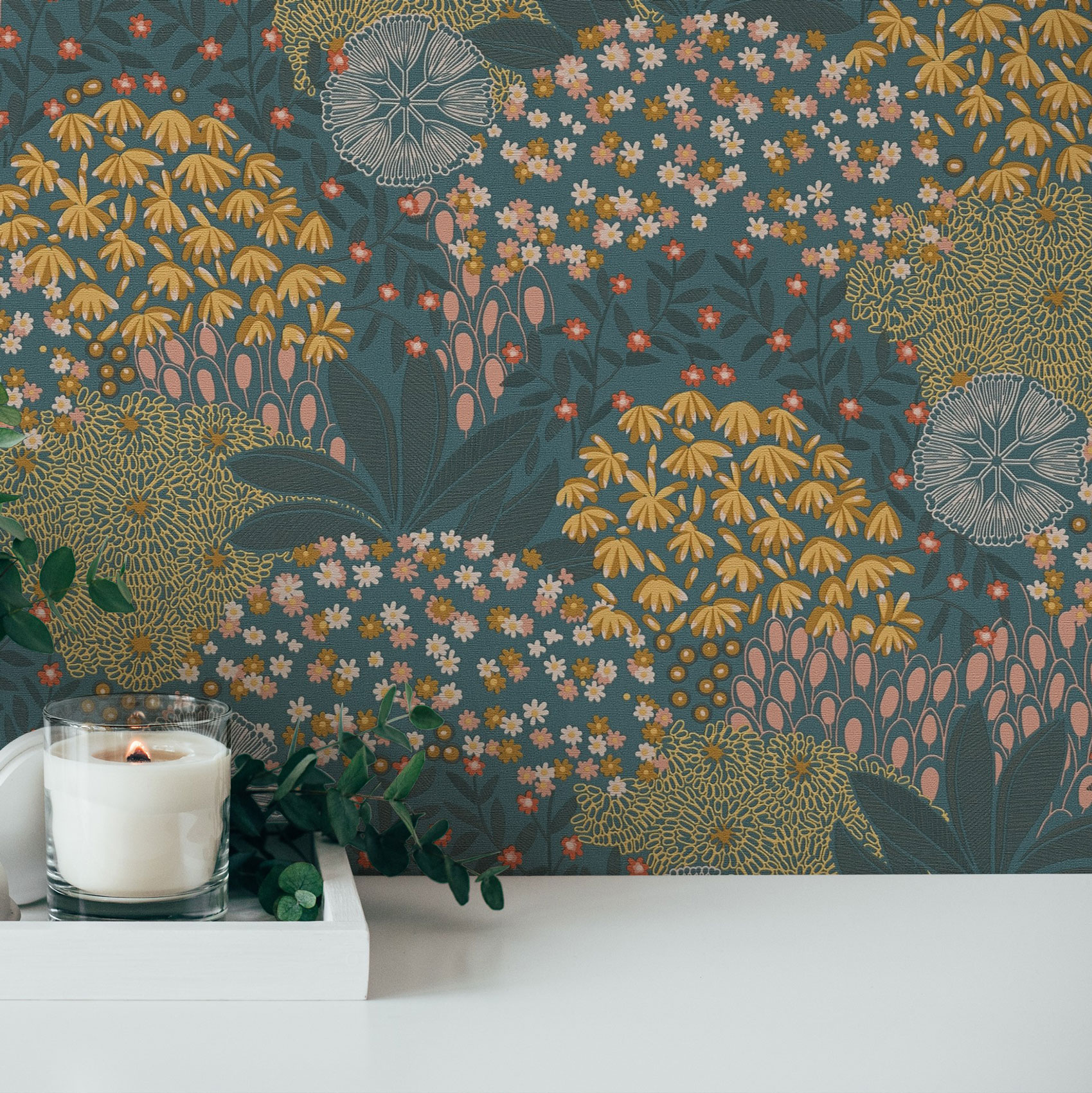 AS Vliestapete Nara Satintapete Blümchentapete 387404