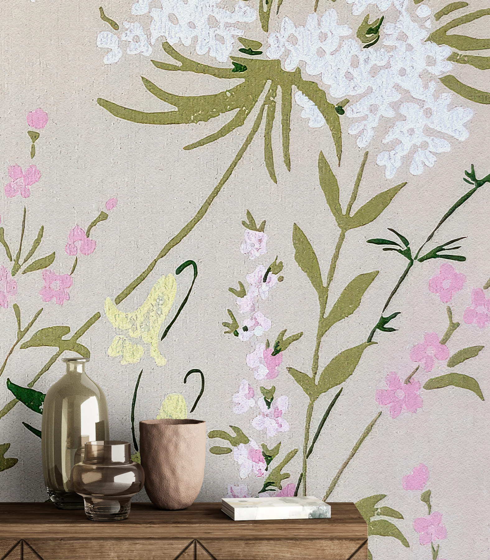 AS Fototapete Walls by Patel 5 Blumen Beige DD134747