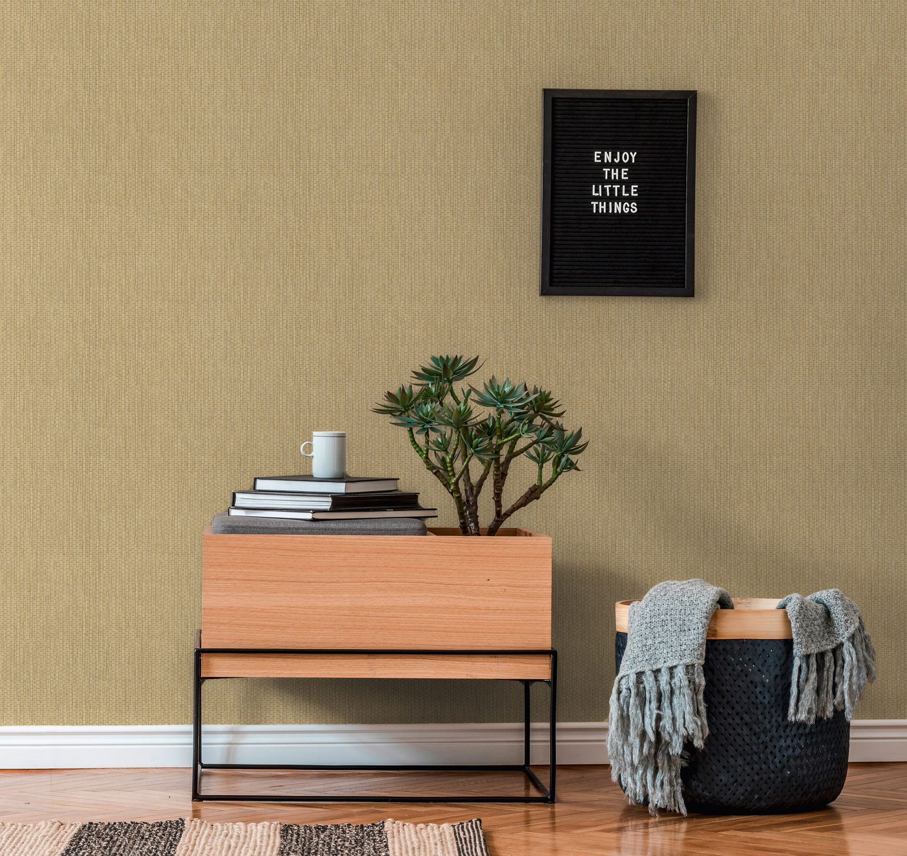 AS Vliestapete #Hygge Gewebetapete Beige 386123