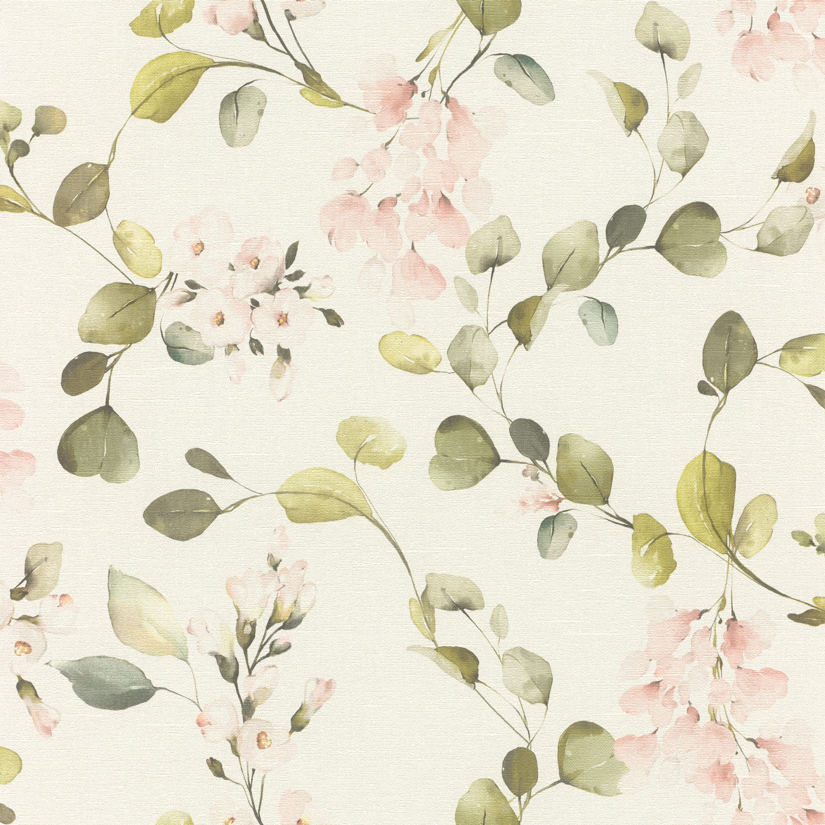 Rasch Vliestapete Peonies Rosa Blätter 582215