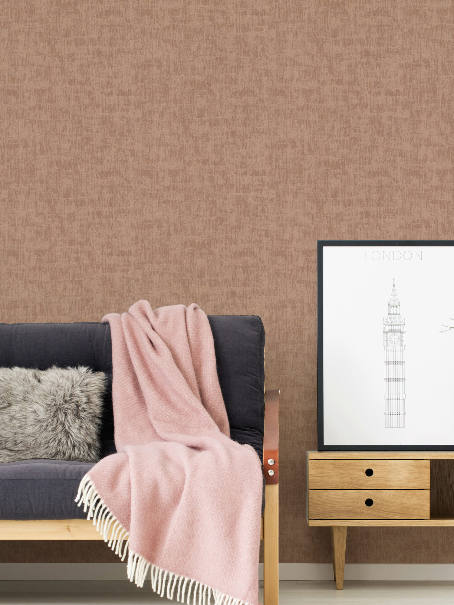 AS Vliestapete Jade 2 Rosa Strukturtapete 395041