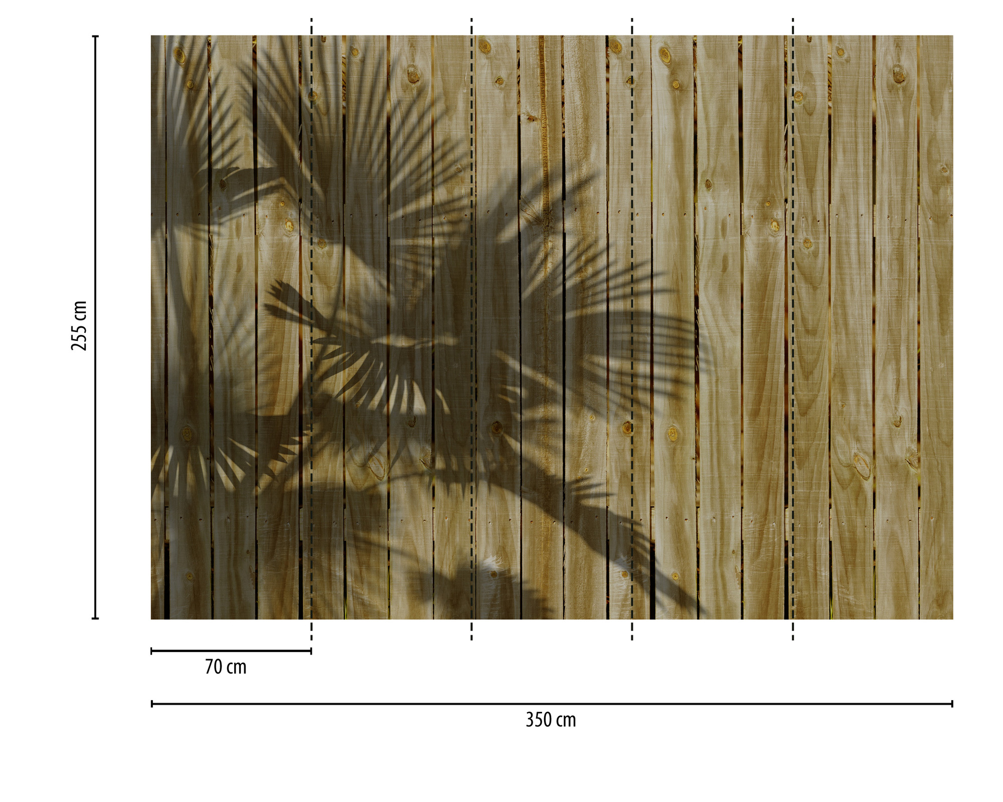 AS Fototapete Designwalls 2 Holztapeten Palmen DD123510