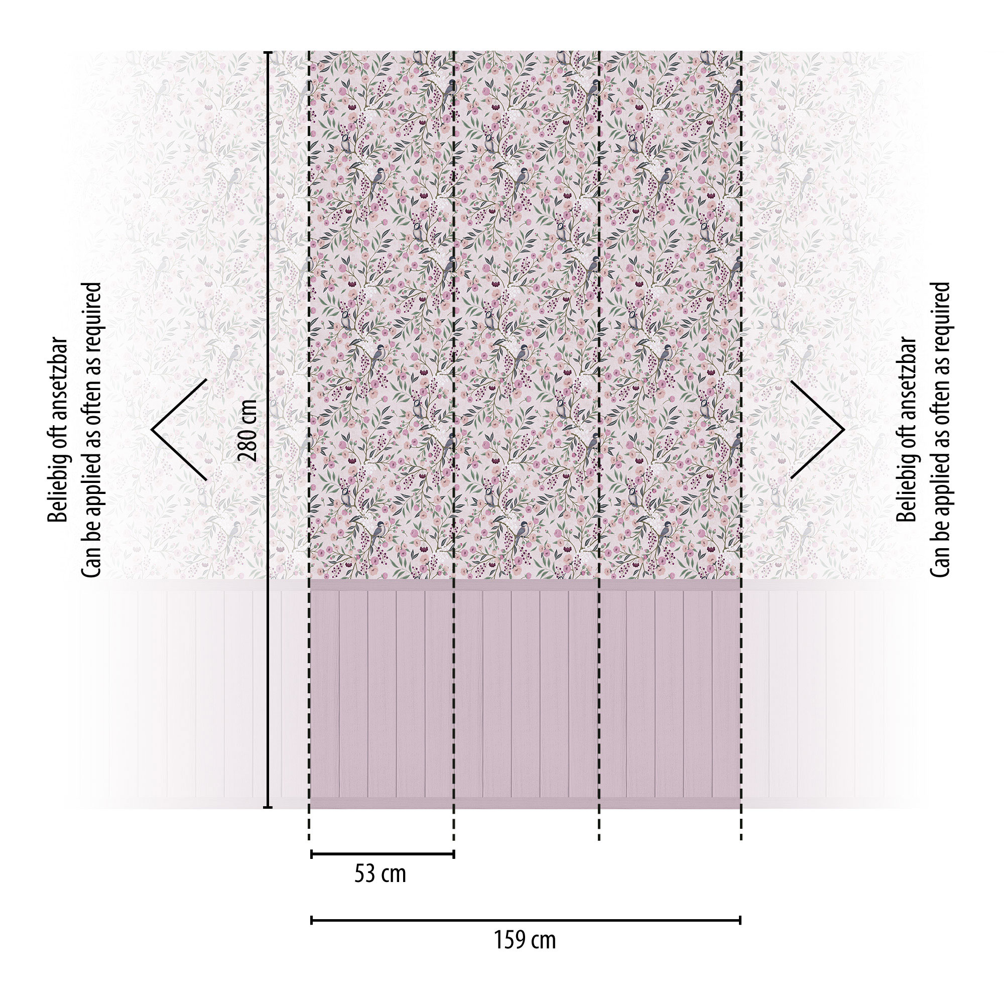 AS Vliestapete Lilly & Luis Blümchen Bunt 770741