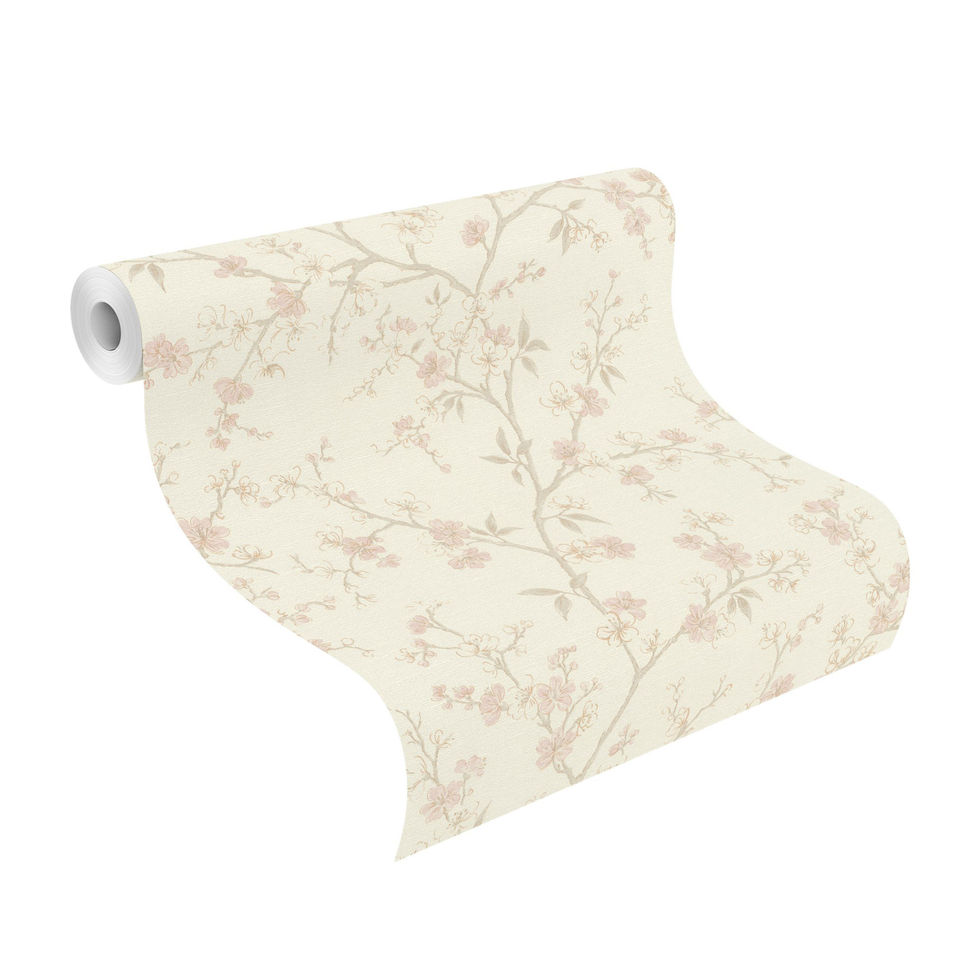 Rasch Vliestapete Country Charme Rosa-Puderrosa 456745