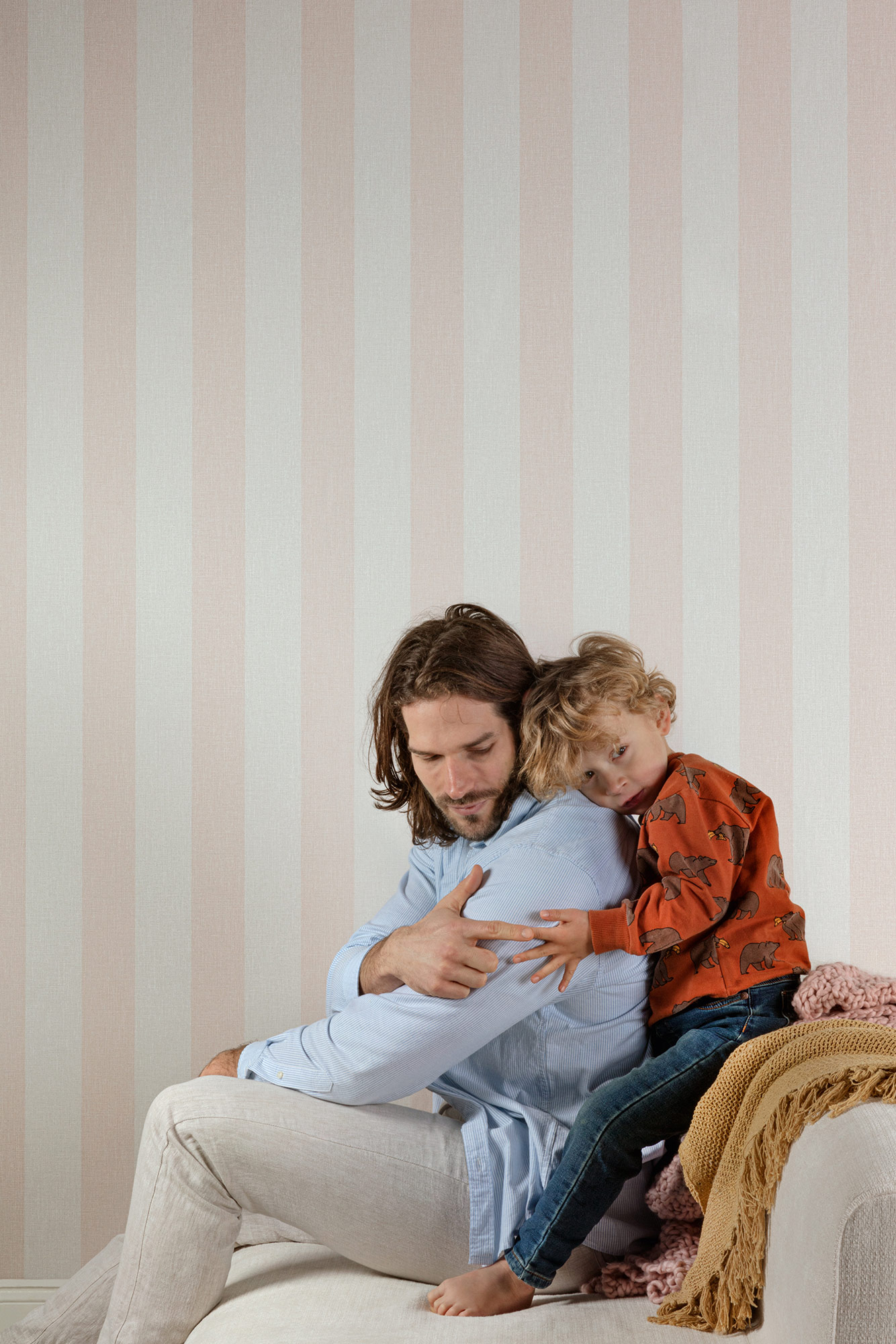 Grandeco Vliestapete Ambience Blockstreifen AT4018