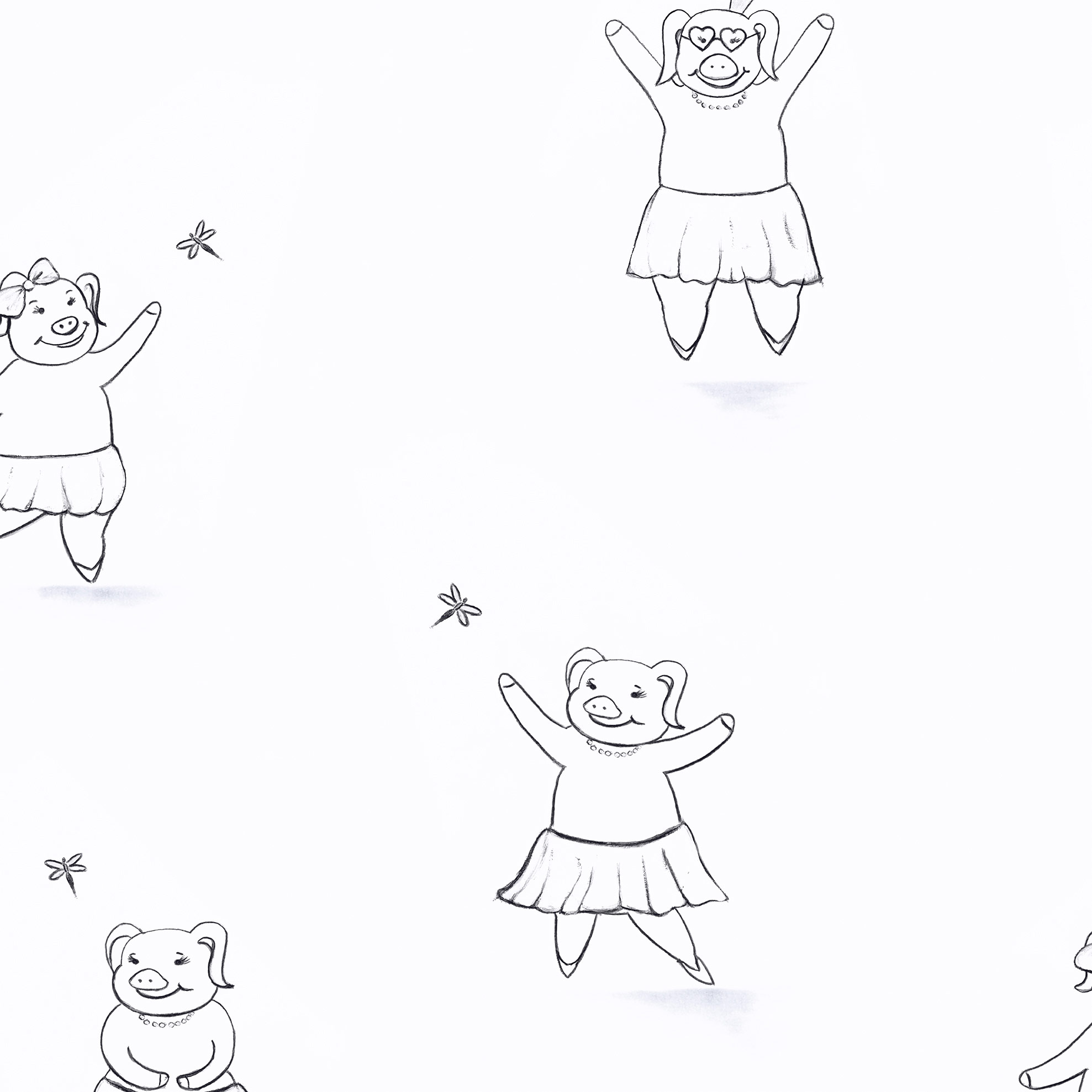 Hohenberger Vliestapete Happy Inner Child Happy Piggy 18281