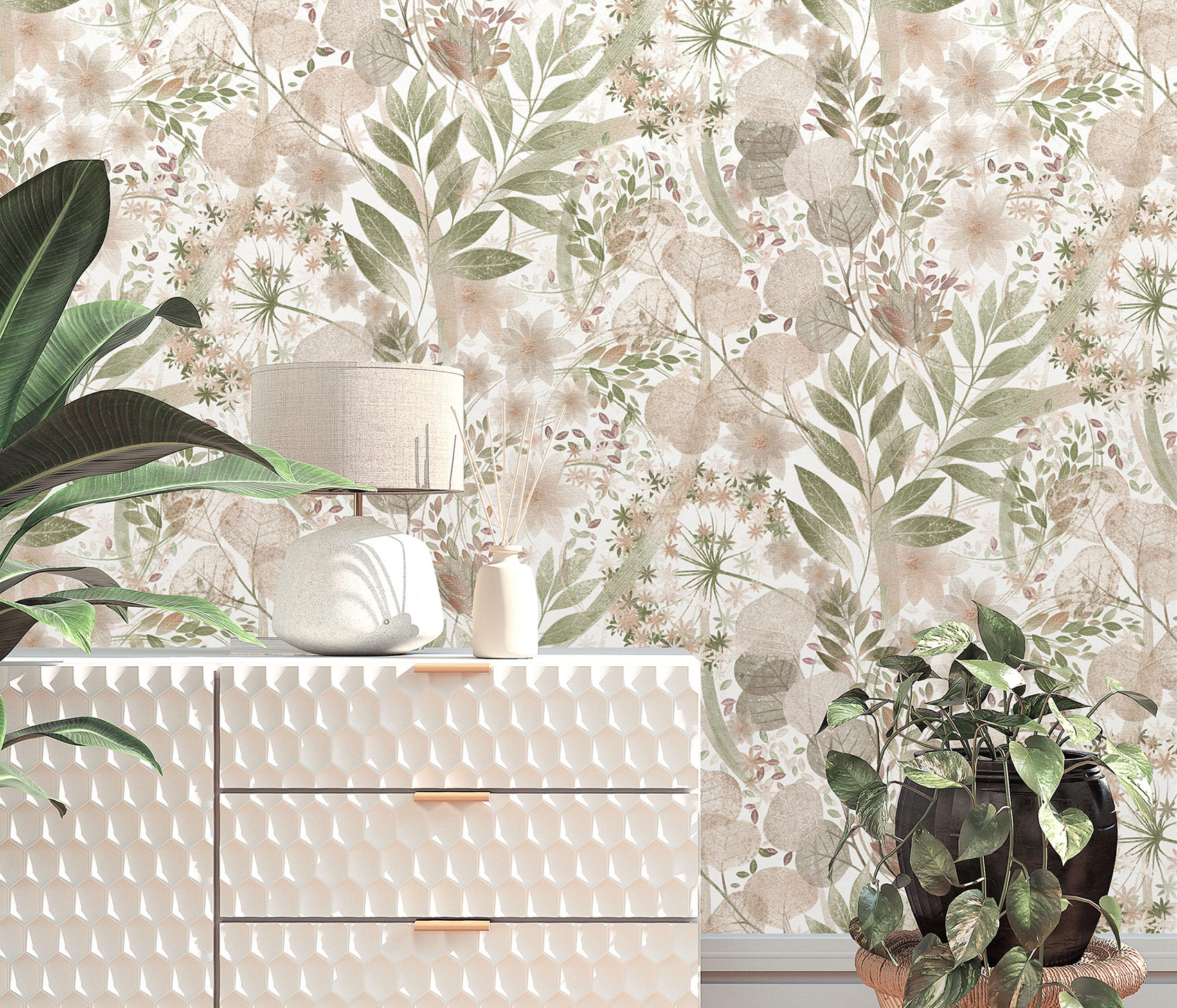 Erismann Vliestapete Secret Garden Blättermotiv 1050605