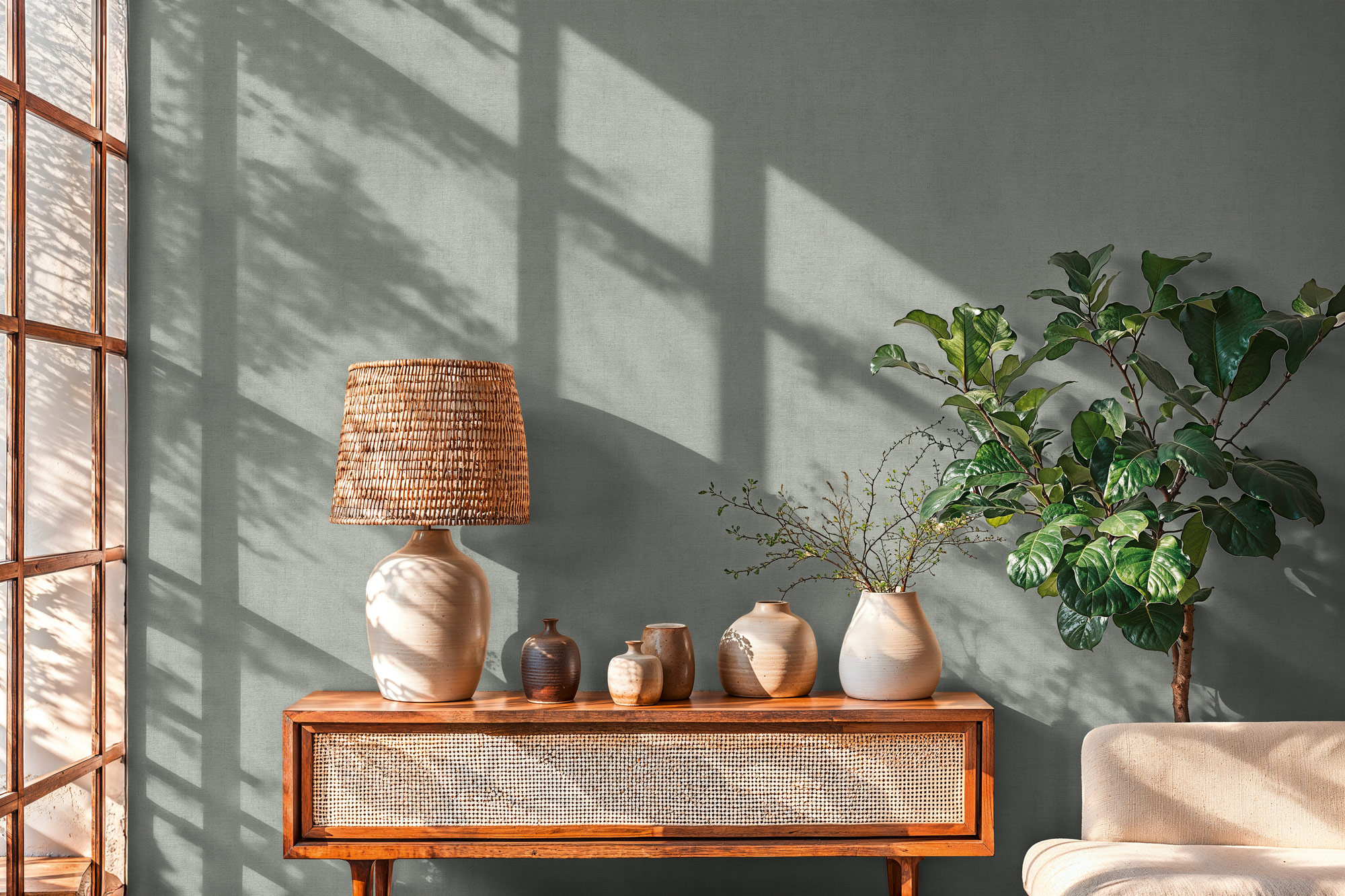 AS Vliestapete PintWalls 3 Unitapete Grün 791662