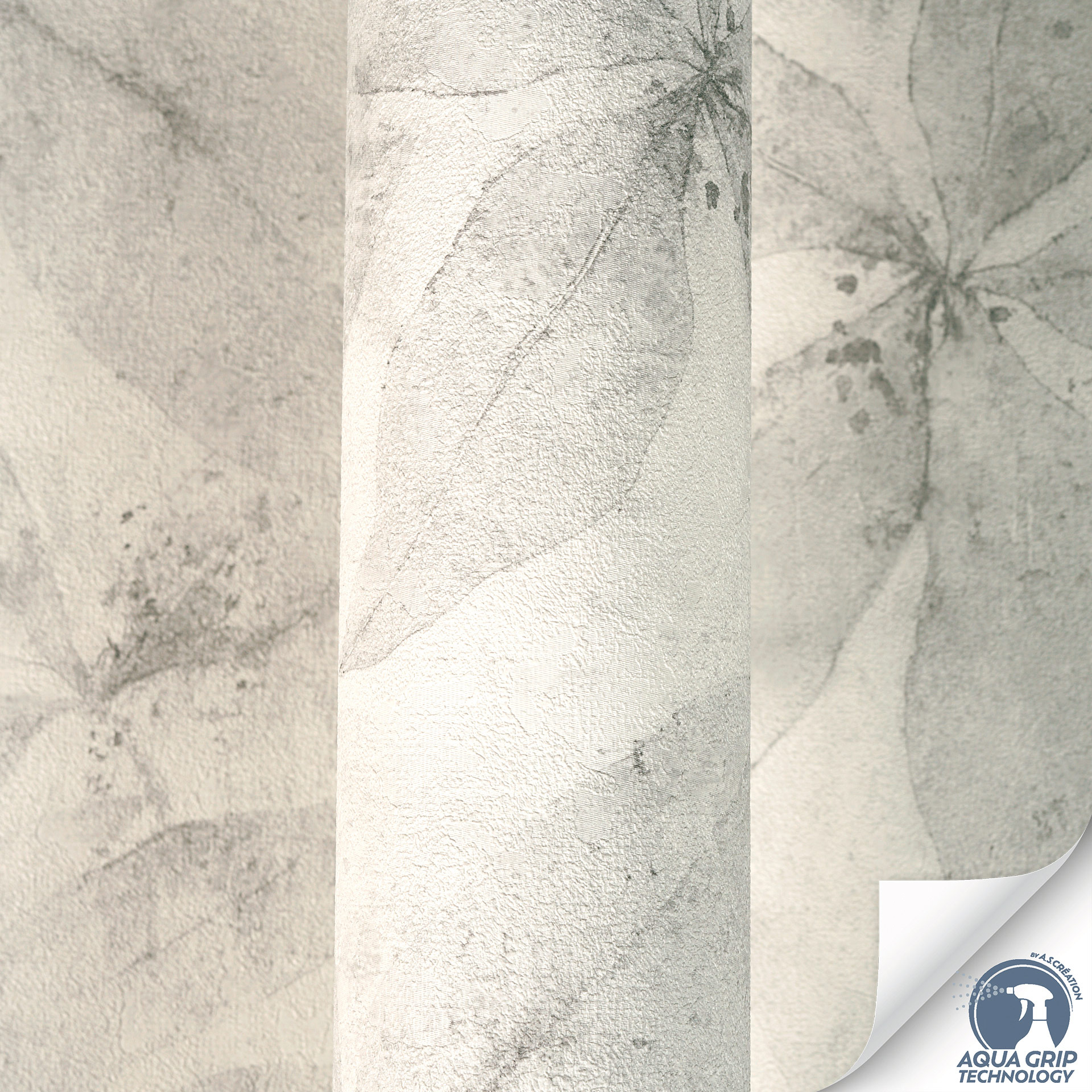 AS Vliestapete Cosiness Designdrop 2 Natur Grau 793203