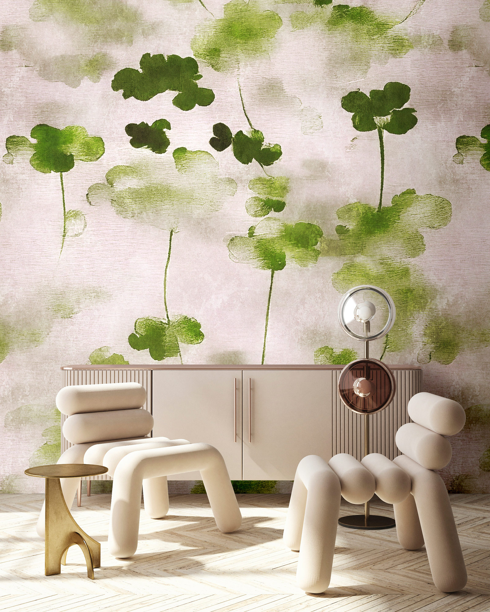 AS Fototapete Walls by Patel 5 Blätter Grün DD134201