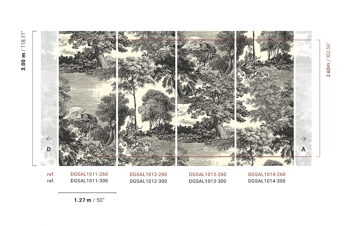 Masureel Fototapete Panel Amazone Salcey Forest DGSAL1011260