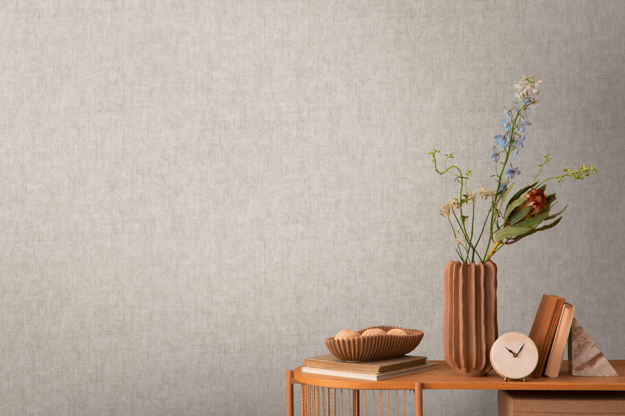 AS Vliestapete CosmoLiving Uni Grau 791093