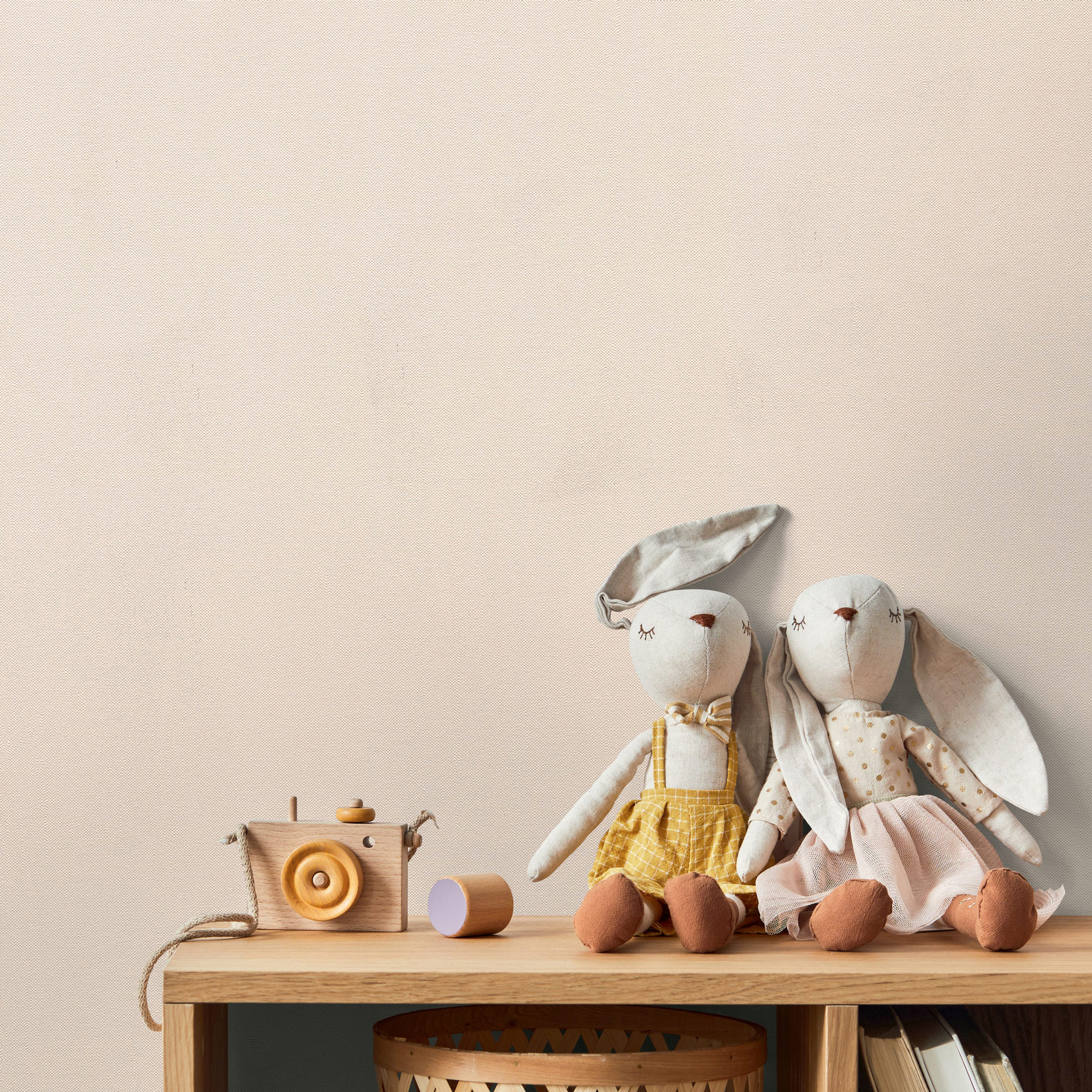AS Vliestapete Kids Studio Unitapete Creme 397805