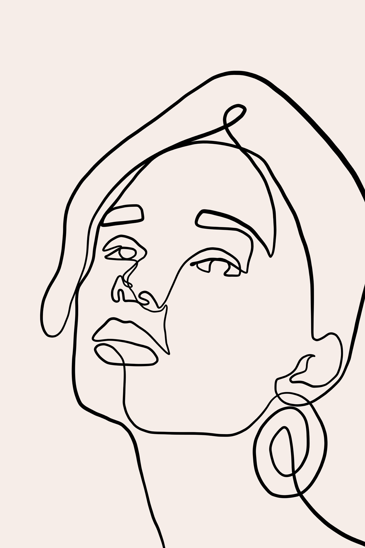 AS Leinwandbild Oneliner 3 DD132458