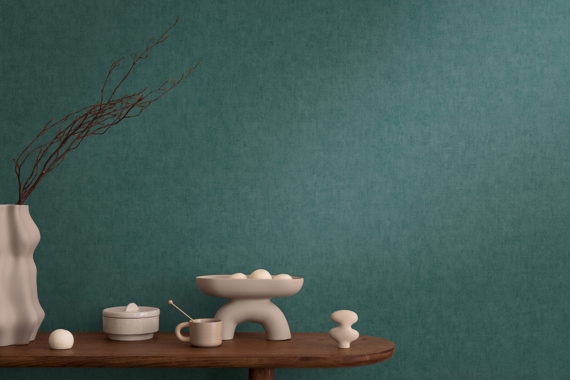 AS Vliestapete CosmoLiving Uni Grün 791103