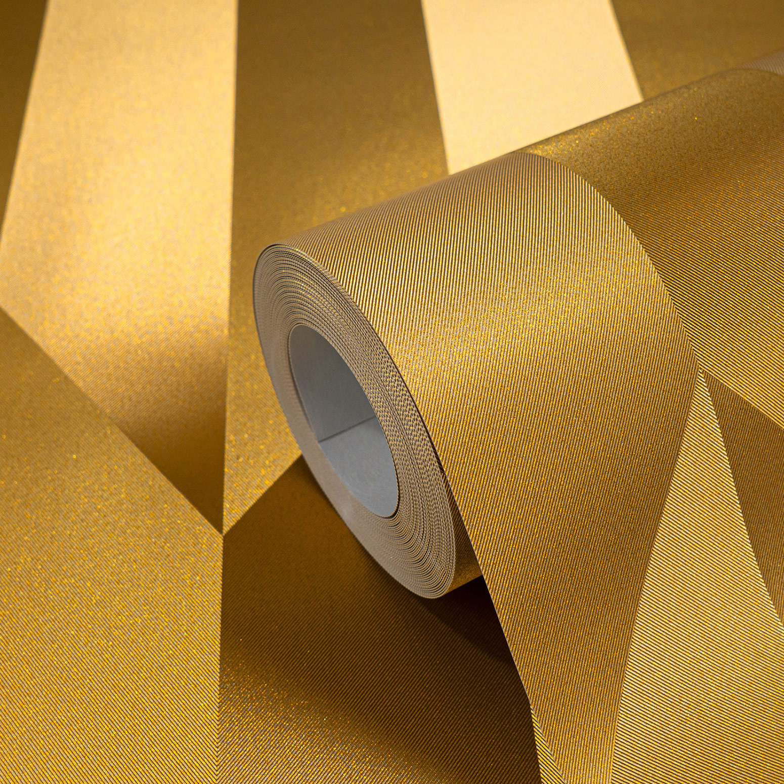 AS Vliestapete CosmoLiving 3D Gold 790866