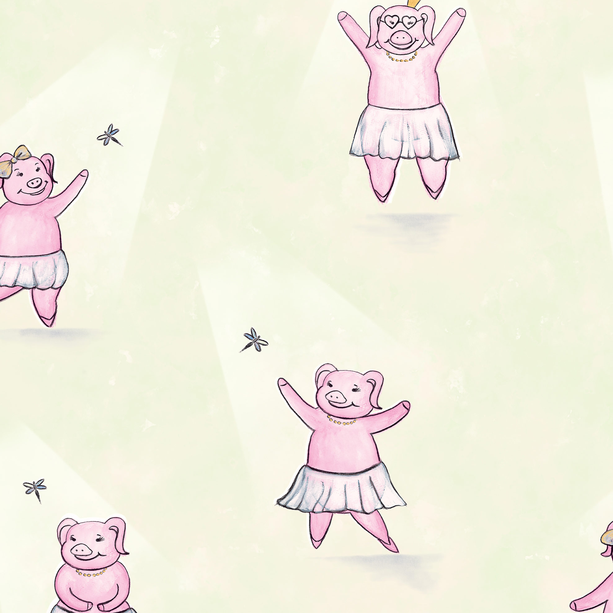 Hohenberger Vliestapete Happy Inner Child Happy Piggy 27570