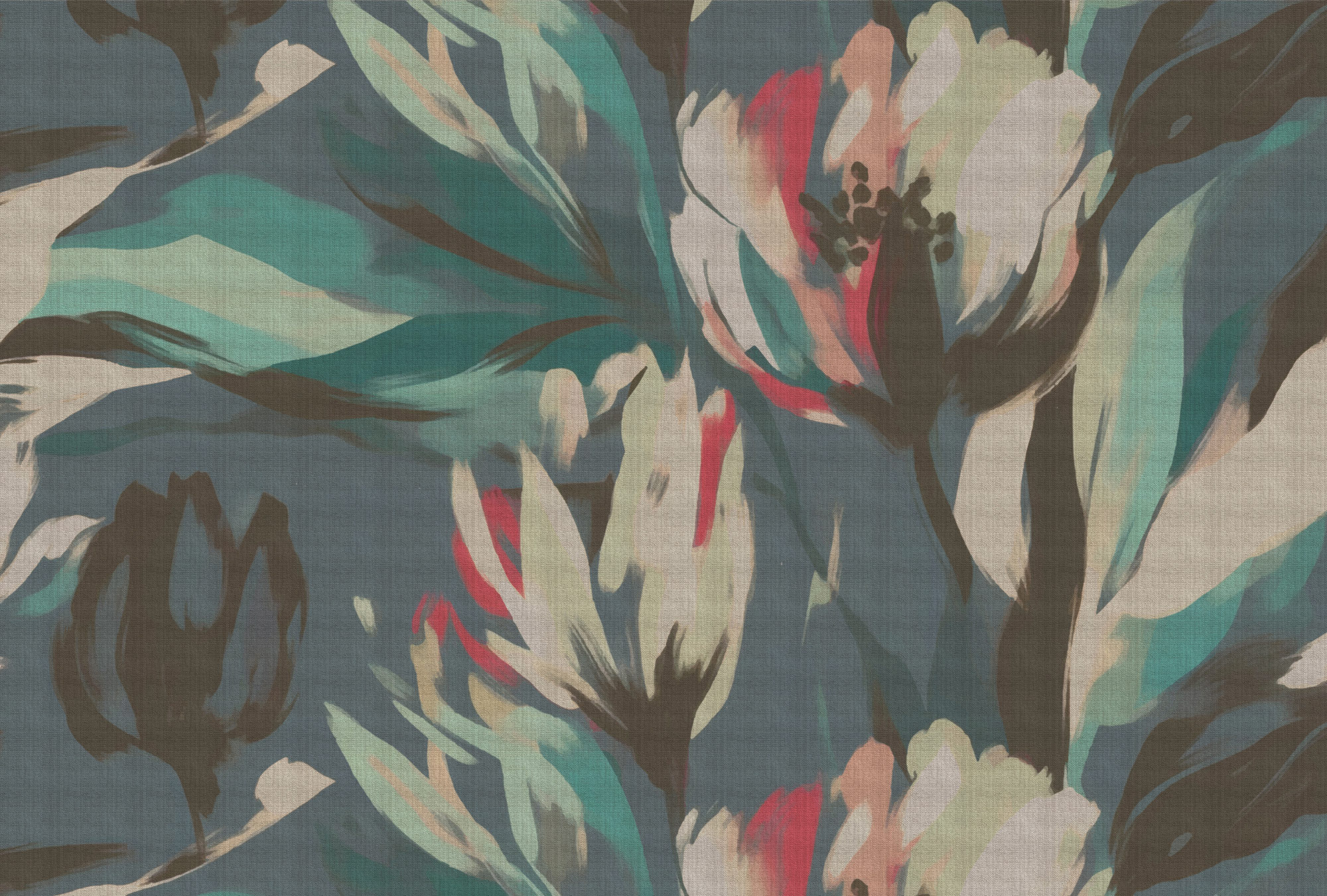 AS Fototapete Walls by Patel 5 Blumen Petrol DD134507