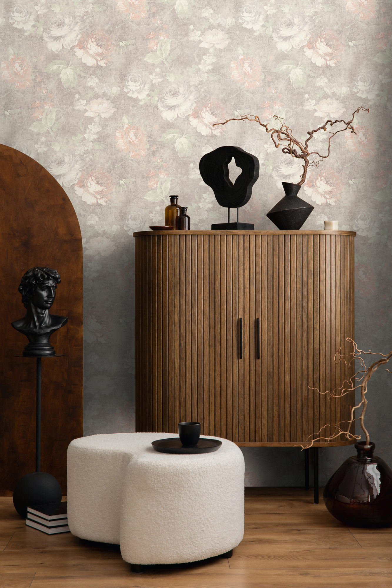 AS Vliestapete Styleguide Natürlich Blumen Creme 336042