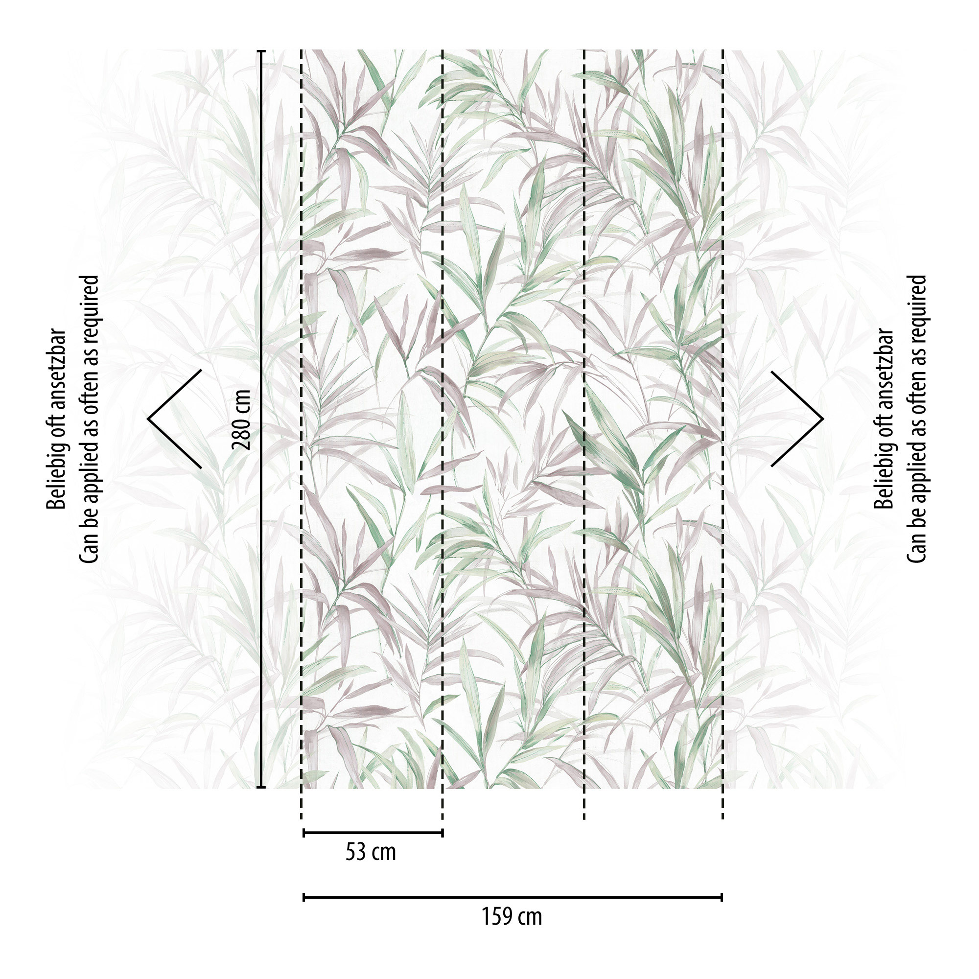 AS Fototapete CosmoLiving Dschungel Grün 791452