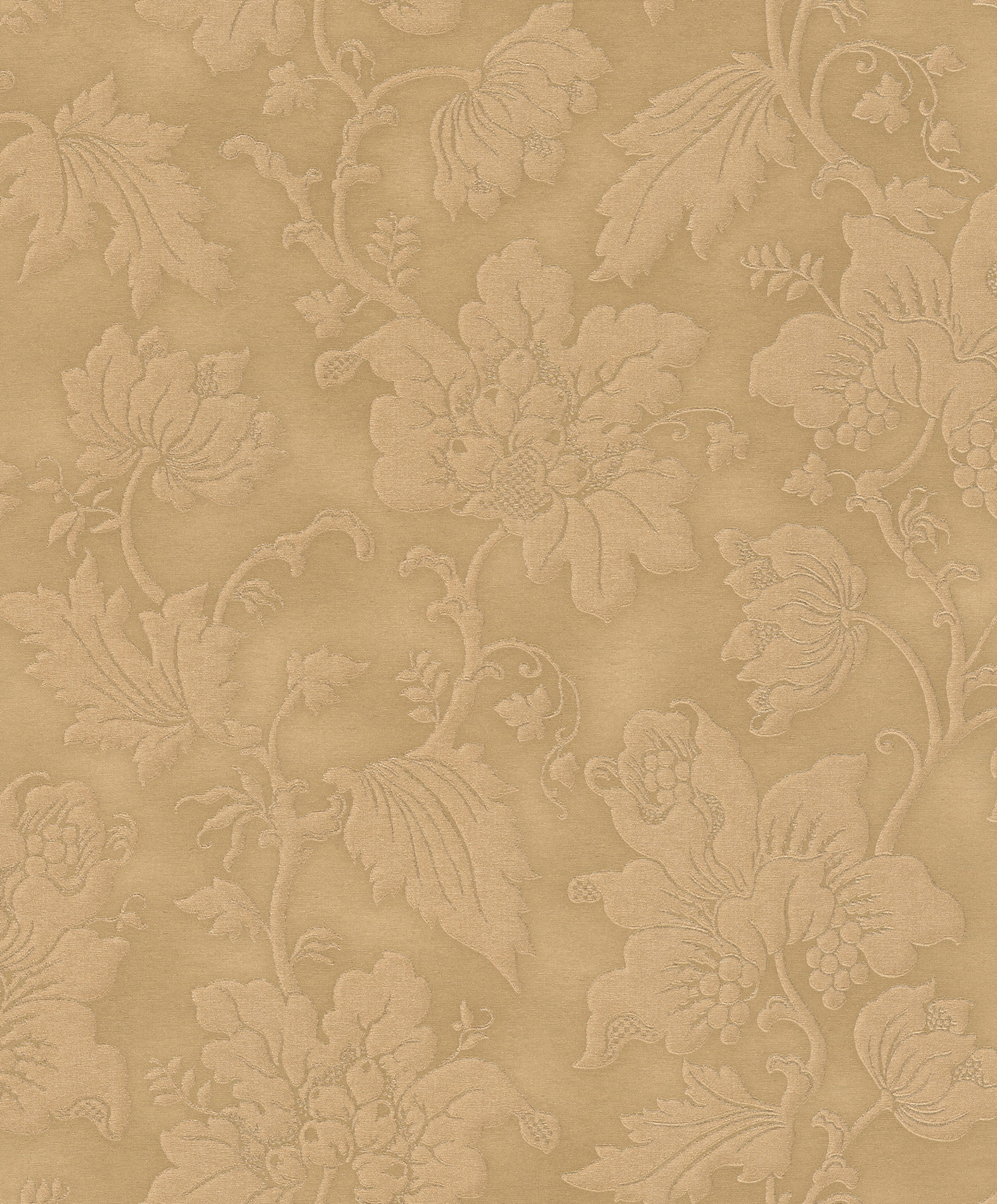 Rasch Vliestapete Trianon 13 Blätter Blüten gold 570472