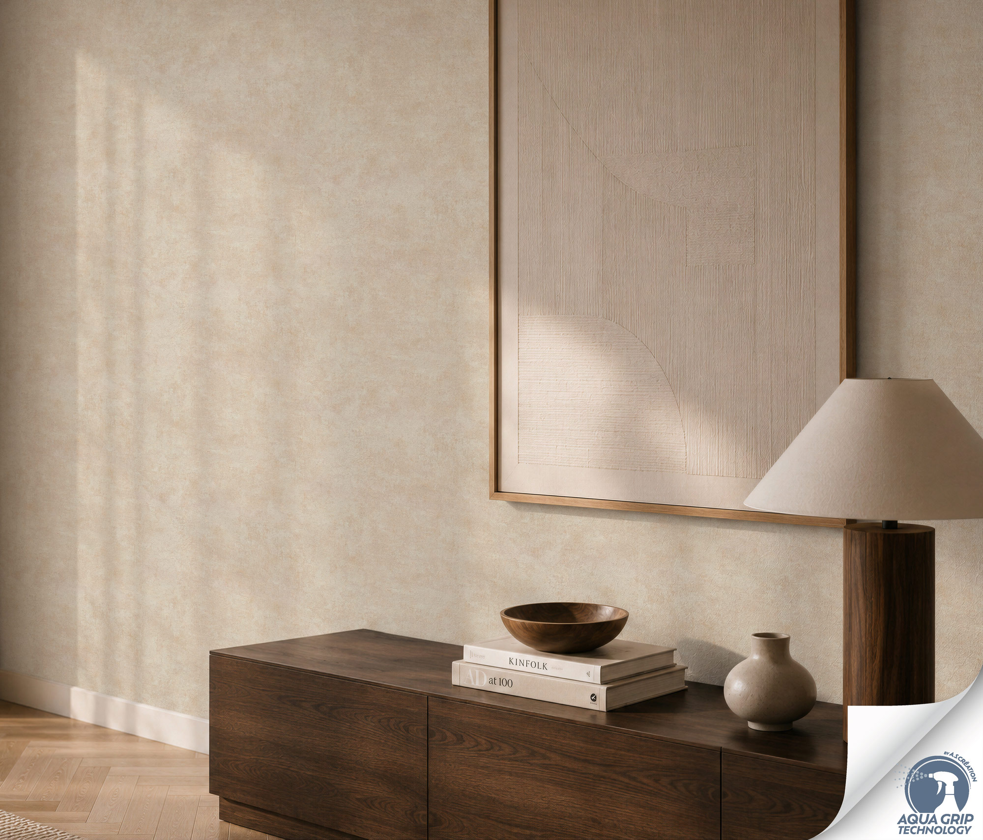 AS Vliestapete Cosiness Designdrop 2 Struktur Creme 793183