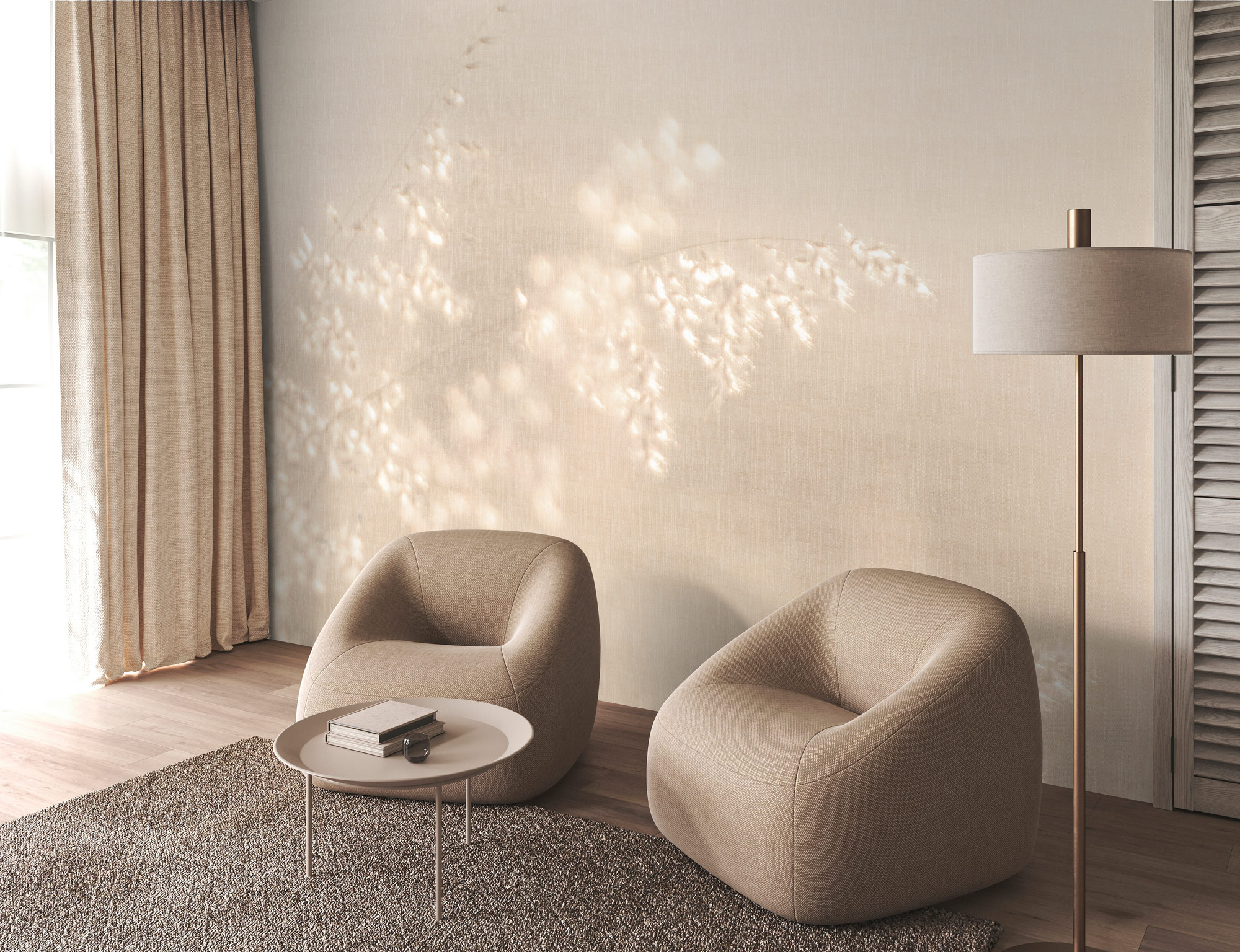 AS Fototapete Walls by Patel 5 Blüten Beige DD134723