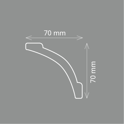 Homestar Stuckleiste Styropor Zierleiste A 10 | weiss