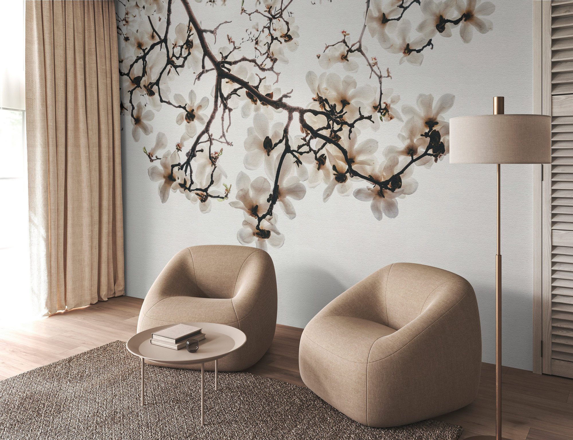 AS Fototapete Walls by Patel 5 Blüten Creme DD134837