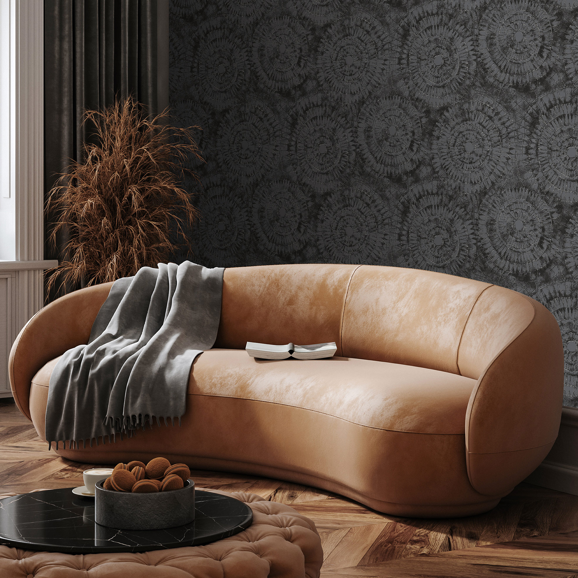 Hohenberger Vliestapete Chalk Notre Dame Grey 65569