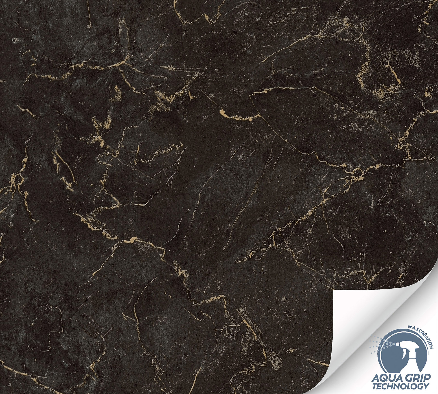 AS Vliestapete Cosiness Designdrop 2 Marmor Schwarz 792451
