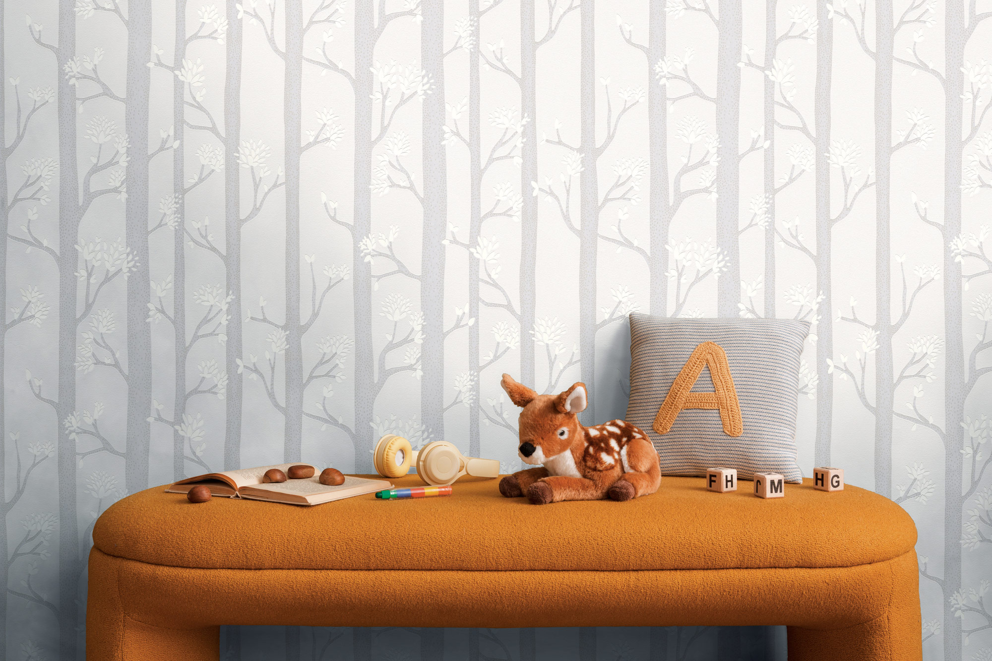 AS Vliestapete Kids Studio Kinderzimmertapete Grau 792632