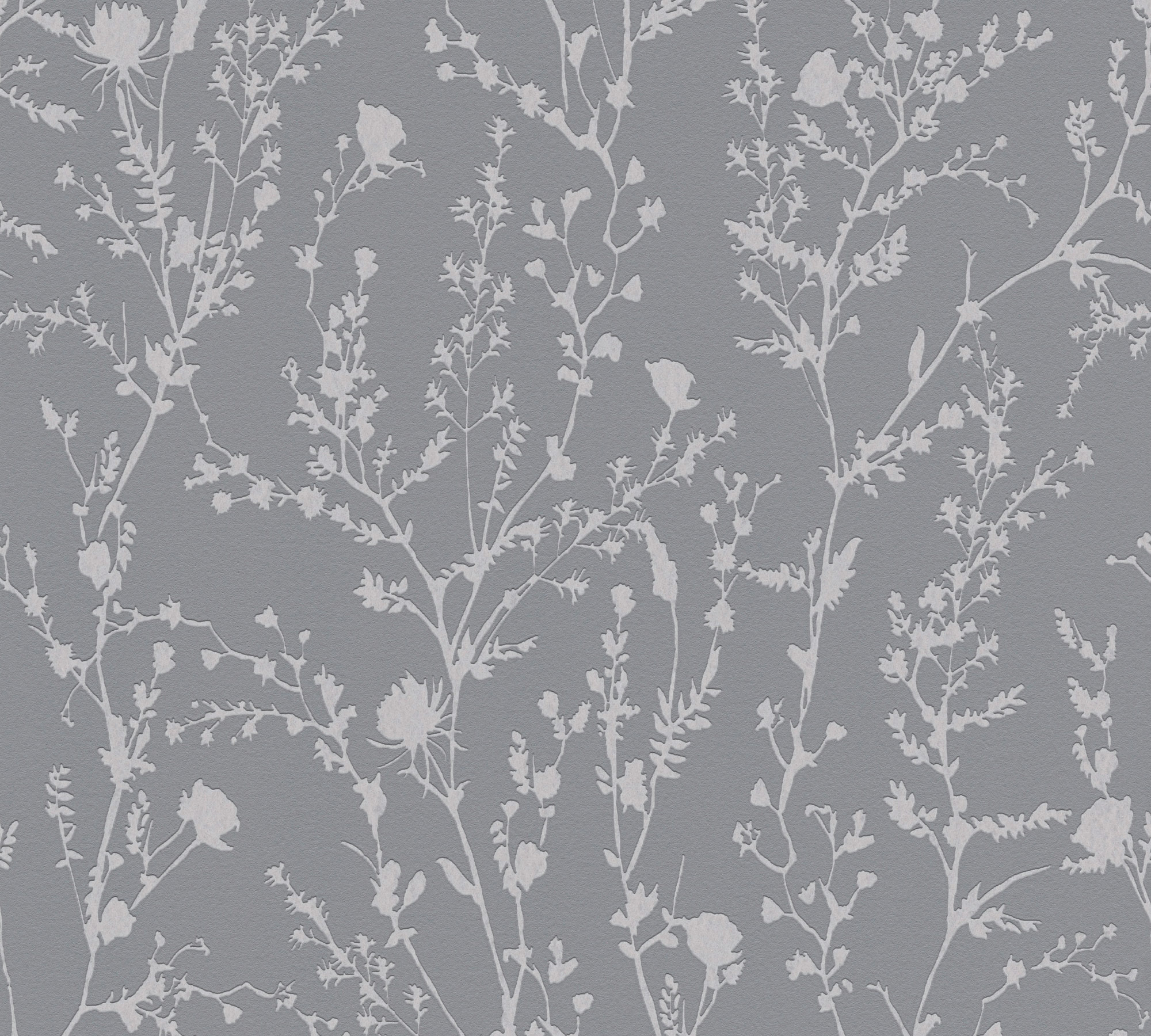 AS Vliestapete Casual Living Grau Floral 395463