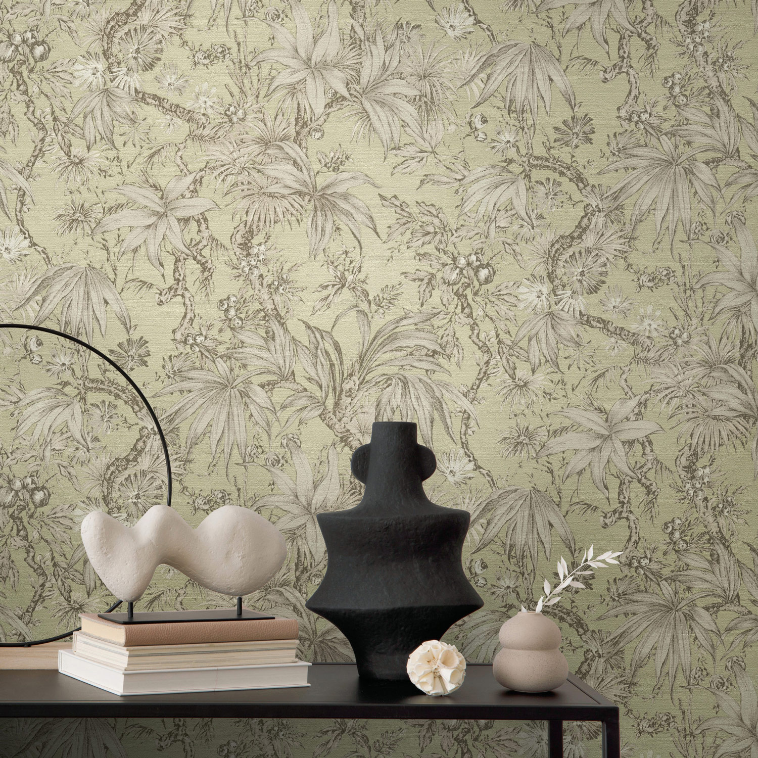 AS Vliestapete History of Art 2 Floral Grau 790475