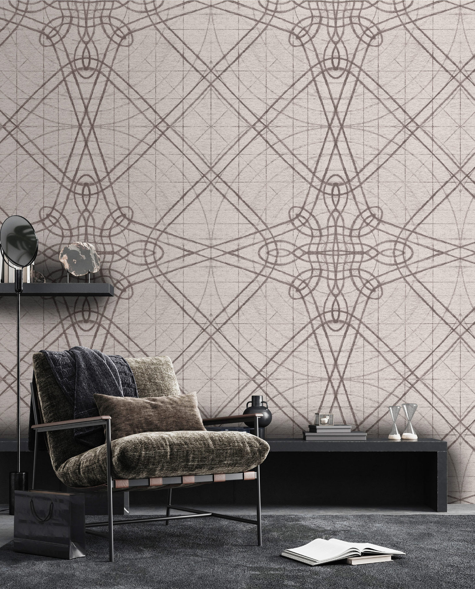 AS Fototapete Walls by Patel 5 Linien Beige DD134447